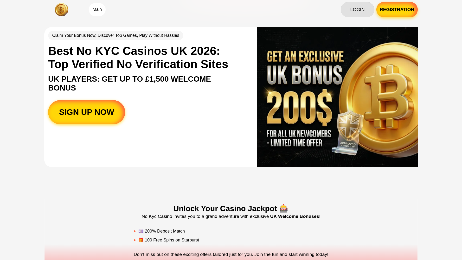 website screenshot of https://no-kyc-casino-uk.pages.dev/