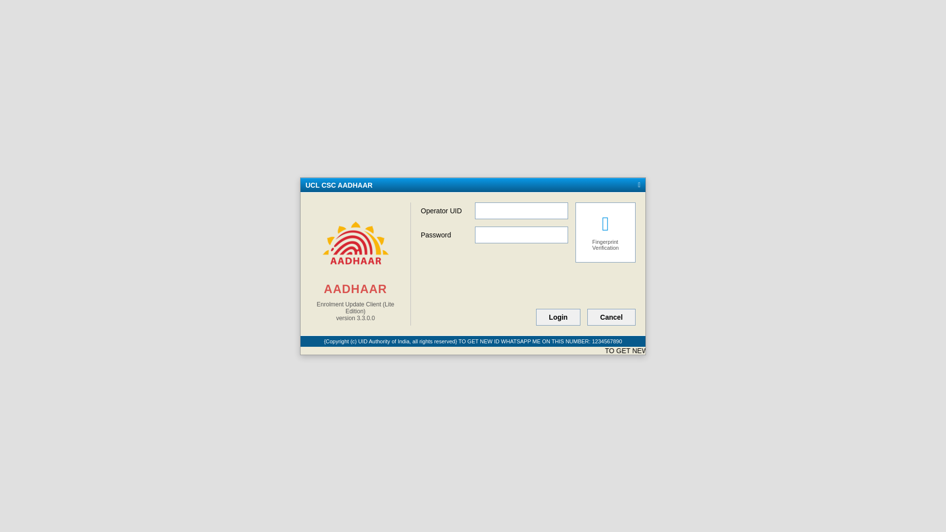 website screenshot of https://cscaadhaargov.info/