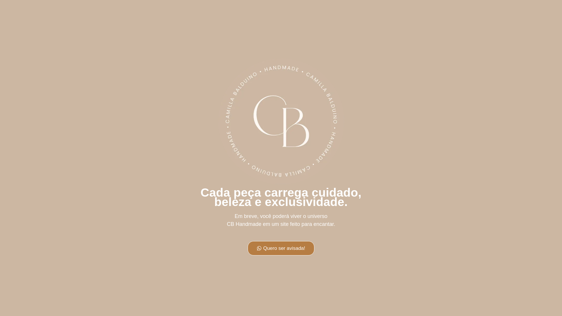 website screenshot of https://camillabalduinohandmade.com.br/