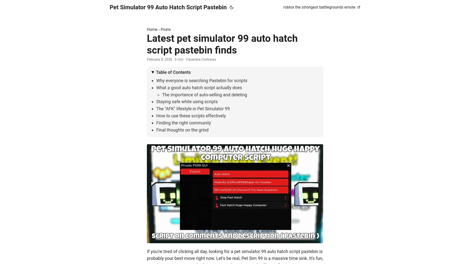 website screenshot of https://pet-simulator-99-auto-hatch-script-pastebin.pages.dev/
