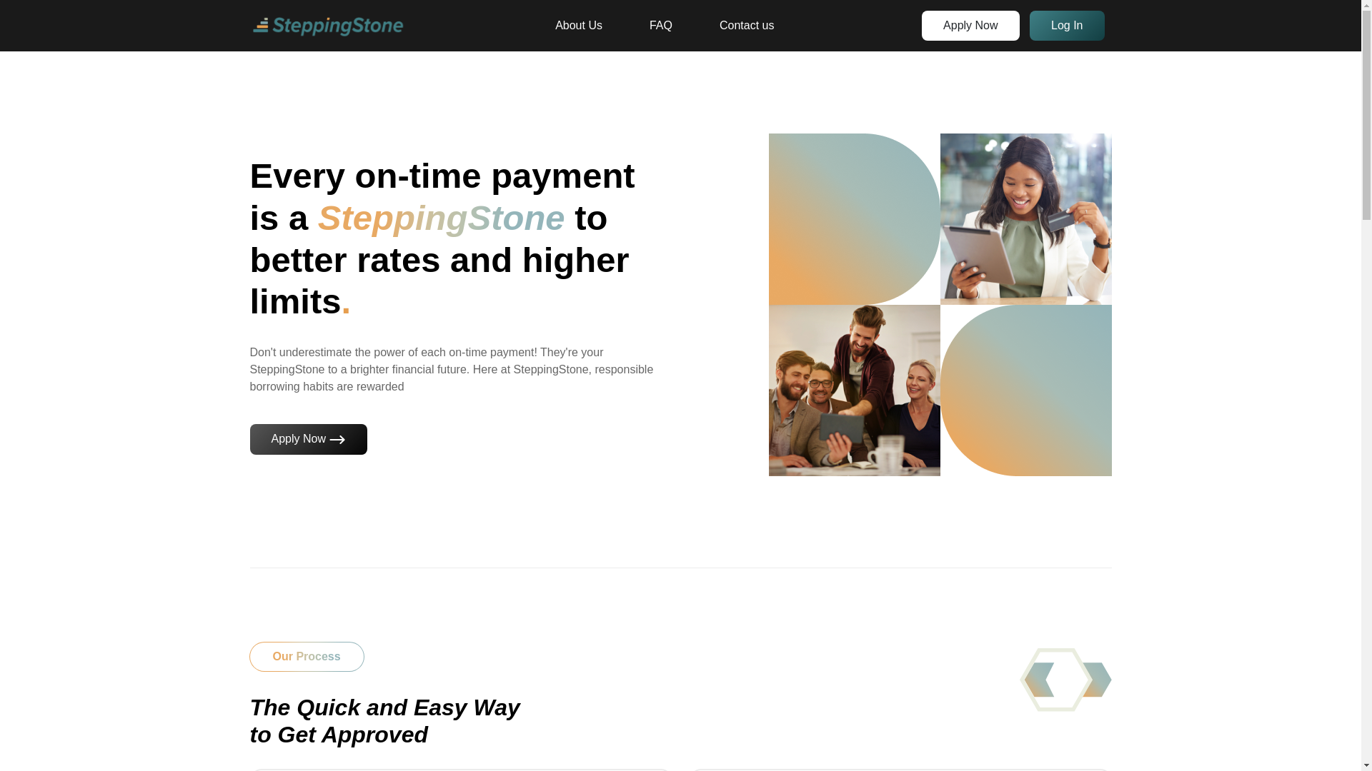 website screenshot of https://steppingstone-website.pages.dev/