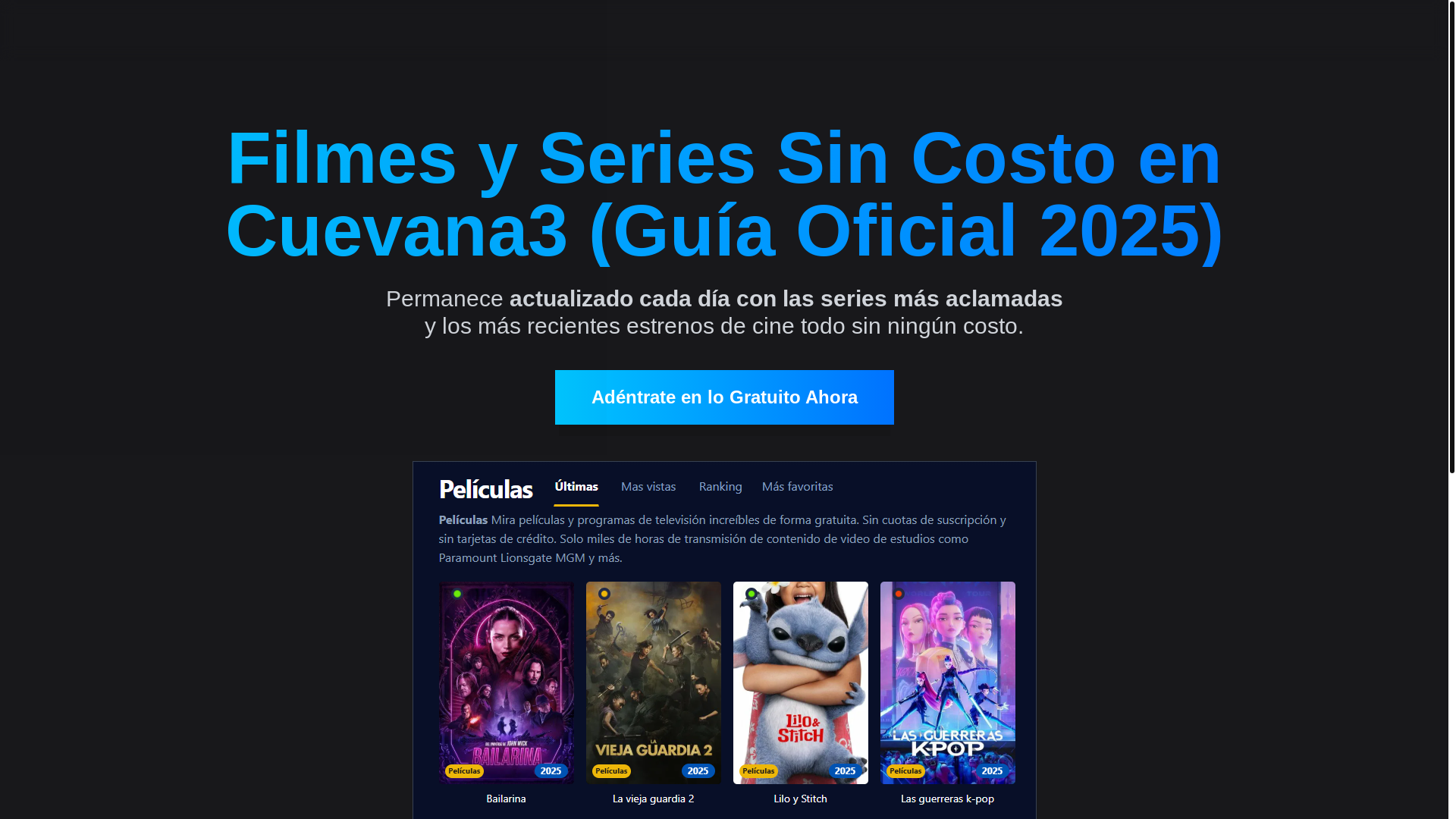 website screenshot of https://cuevana3-au0u.pages.dev/
