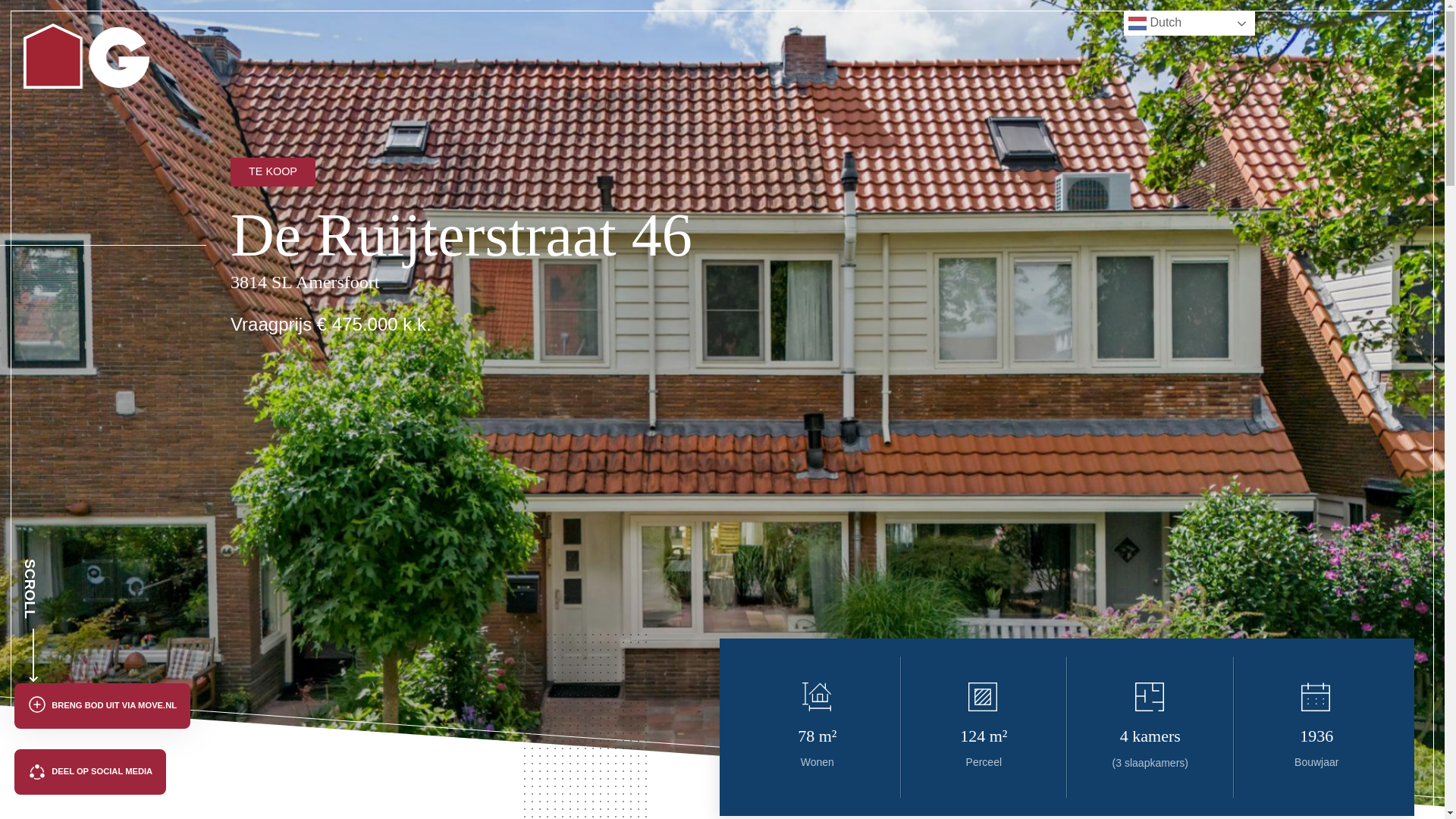 website screenshot of https://deruijterstraat46amersfoort.nl/