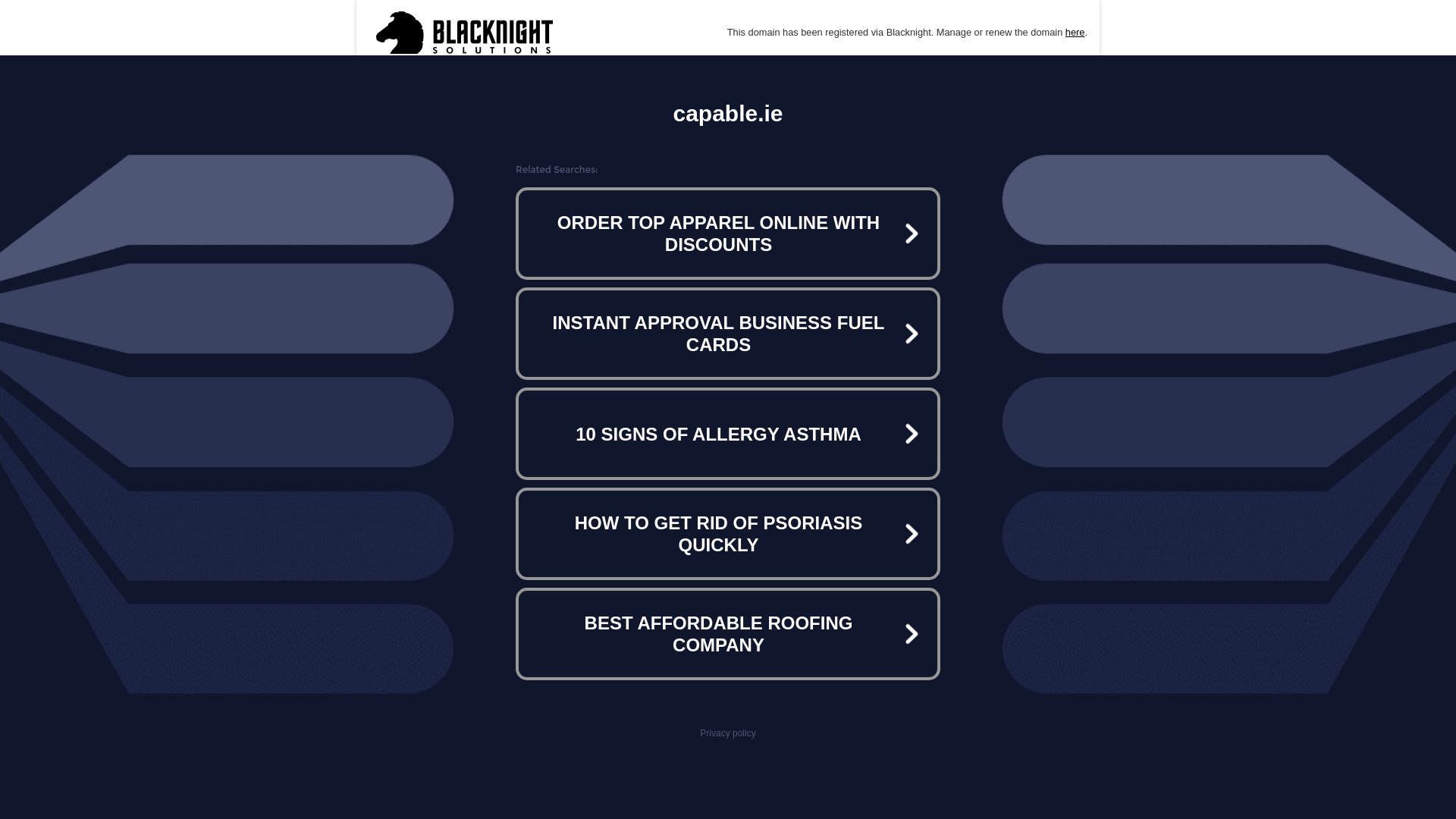 website screenshot of https://capable.ie/