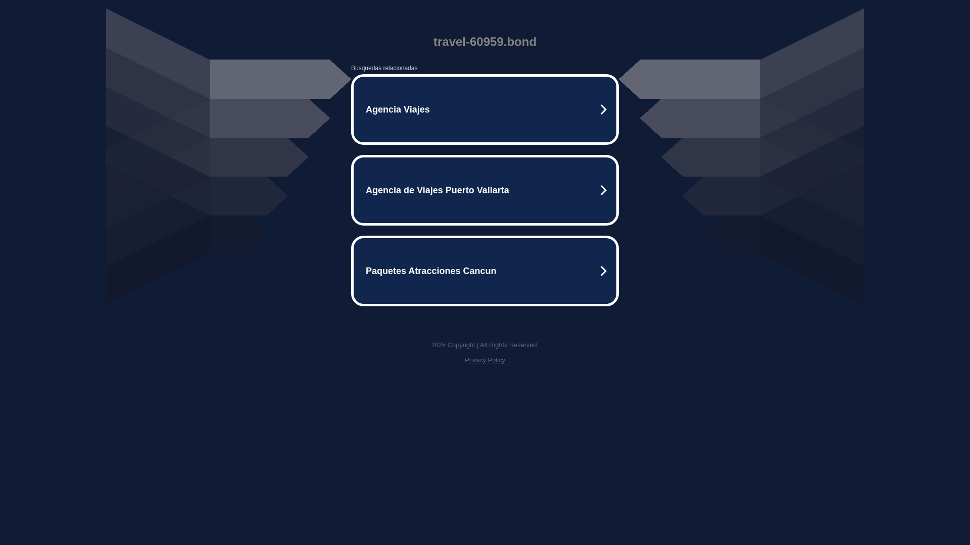 website screenshot of https://travel-60959.bond/