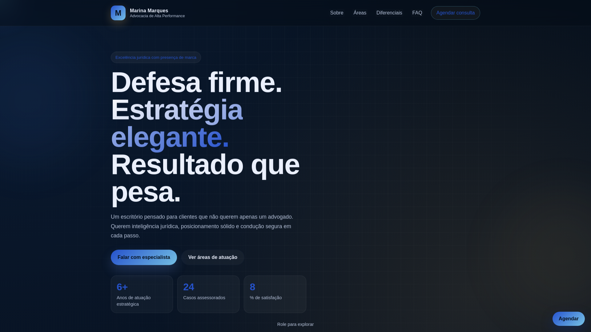 website screenshot of https://marinamarquesadv.com.br/