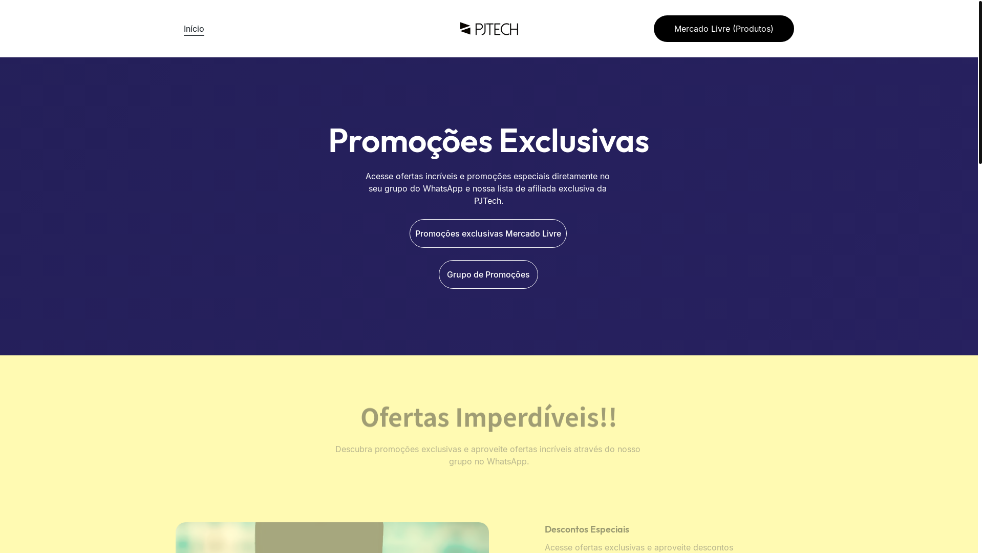 website screenshot of https://pjtech.shop/