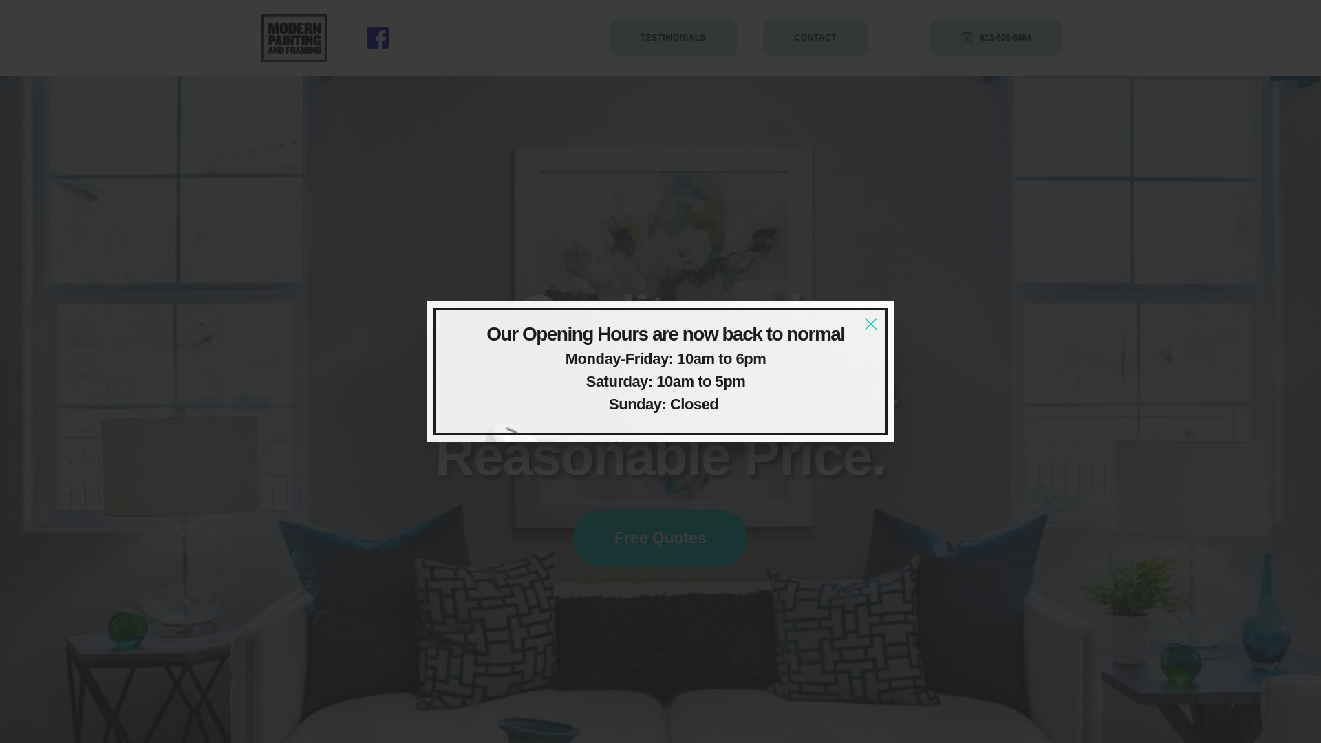 website screenshot of https://modernpaintingsite.pages.dev/