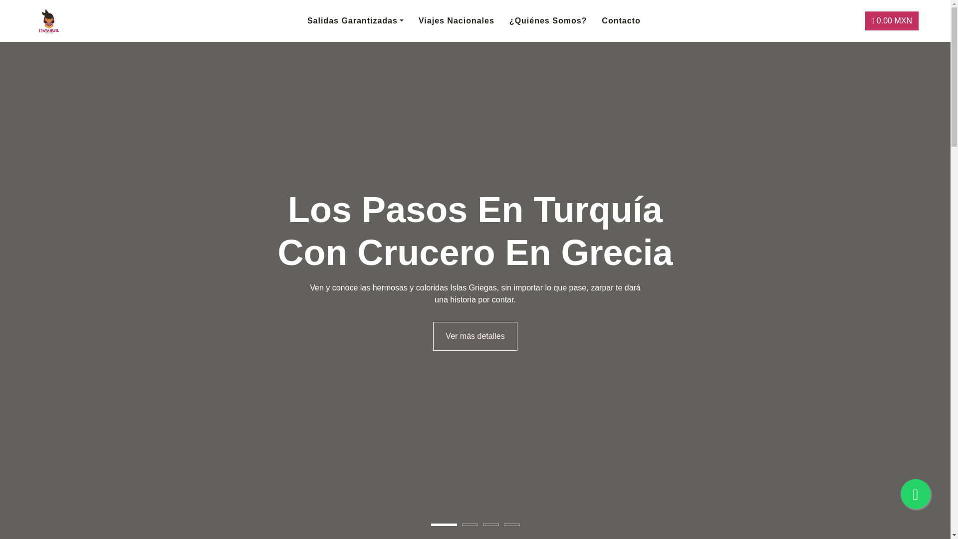 website screenshot of https://mayahuelviajes.com/