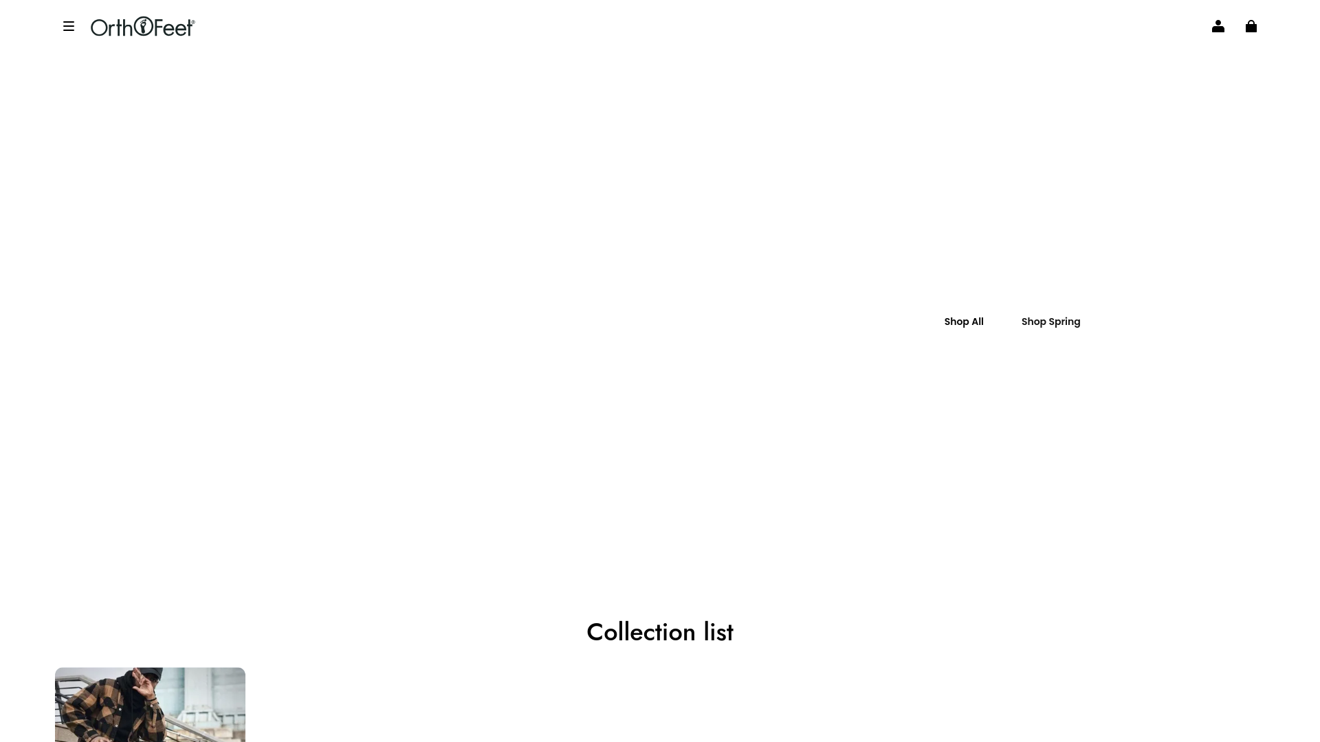 website screenshot of https://orthofeetvipsale.com/
