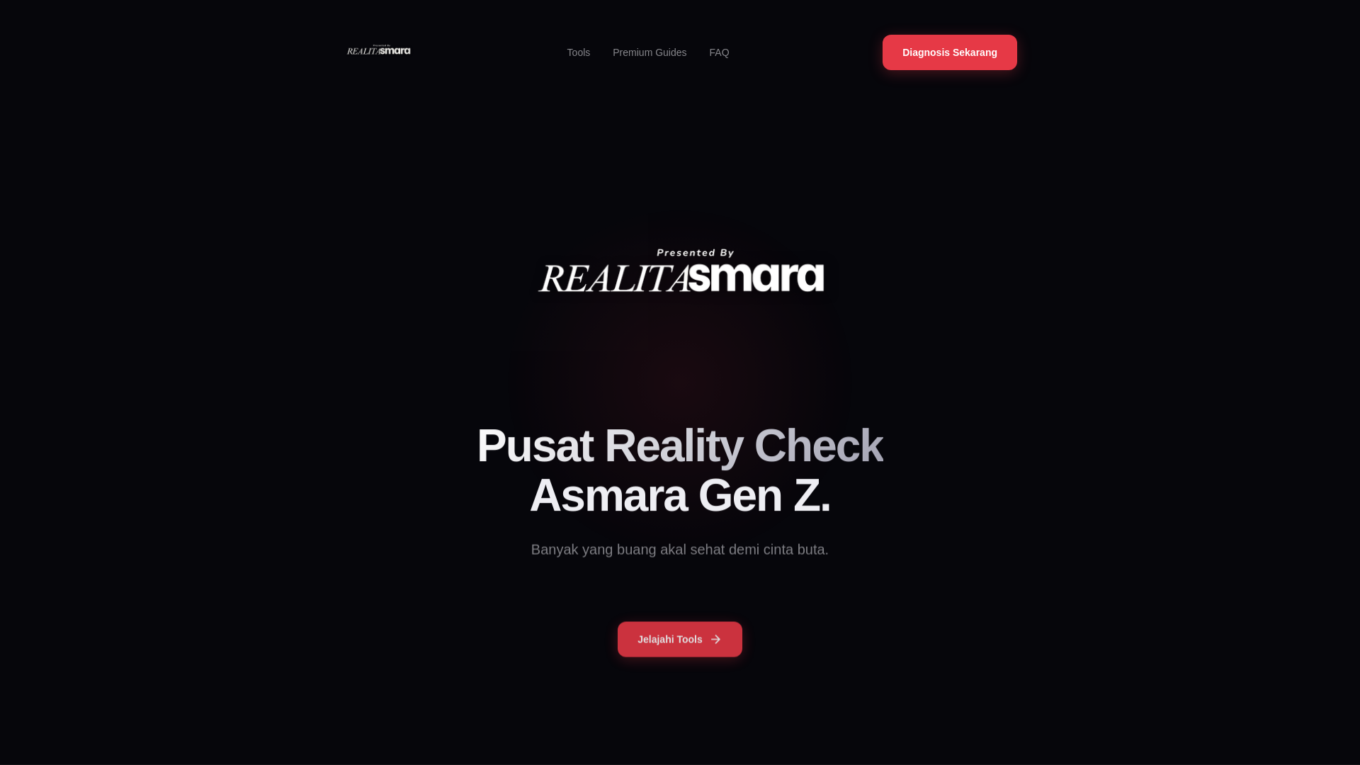 website screenshot of https://realitasmarawebsite.pages.dev/
