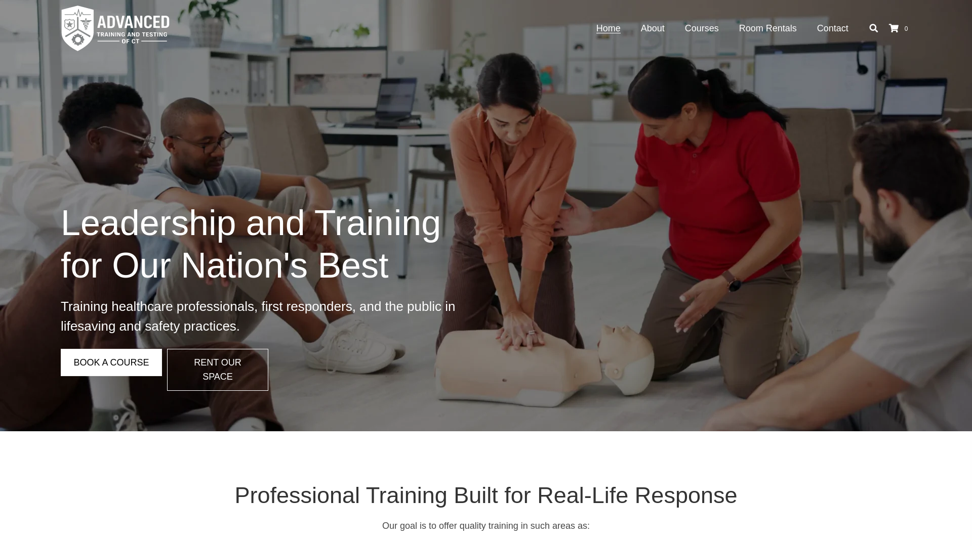 website screenshot of https://advancedtrainingandtestingofri.com