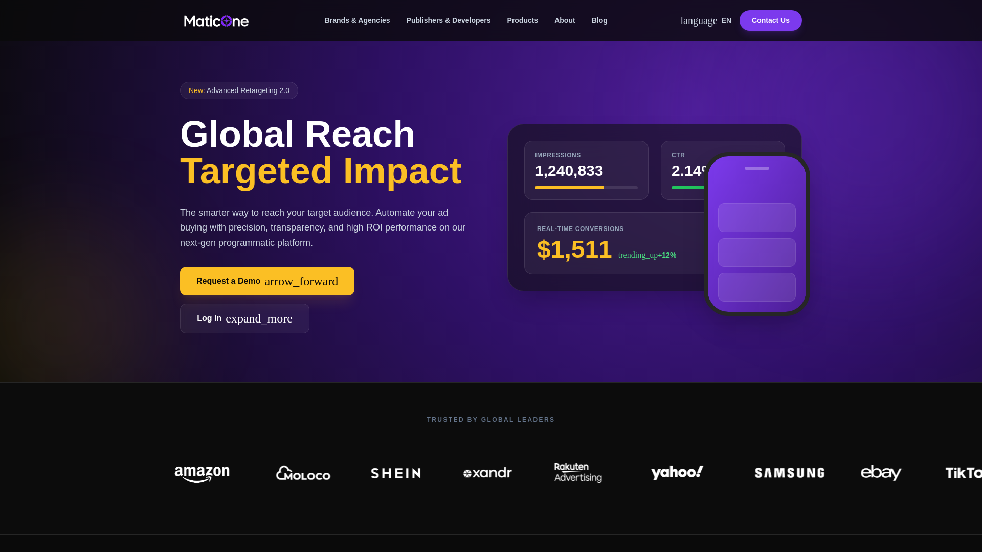 website screenshot of https://maticone.pages.dev/