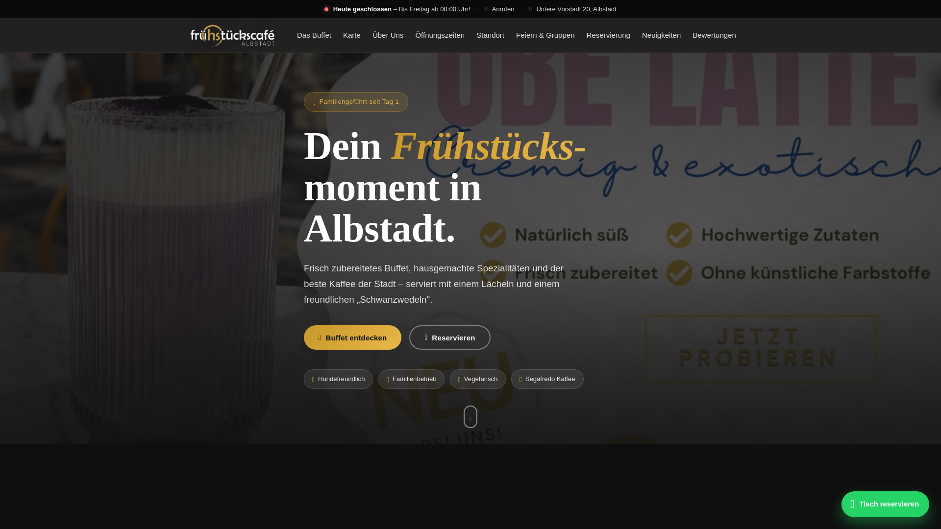 website screenshot of https://fruehstueckscafe-hs.de/