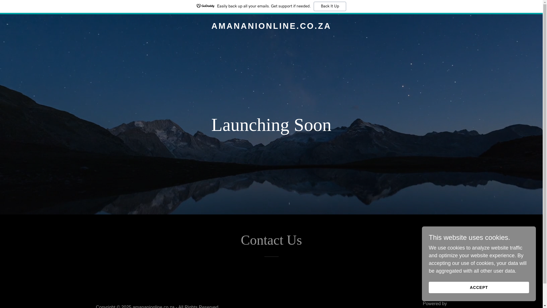 website screenshot of https://amananionline.co.za/