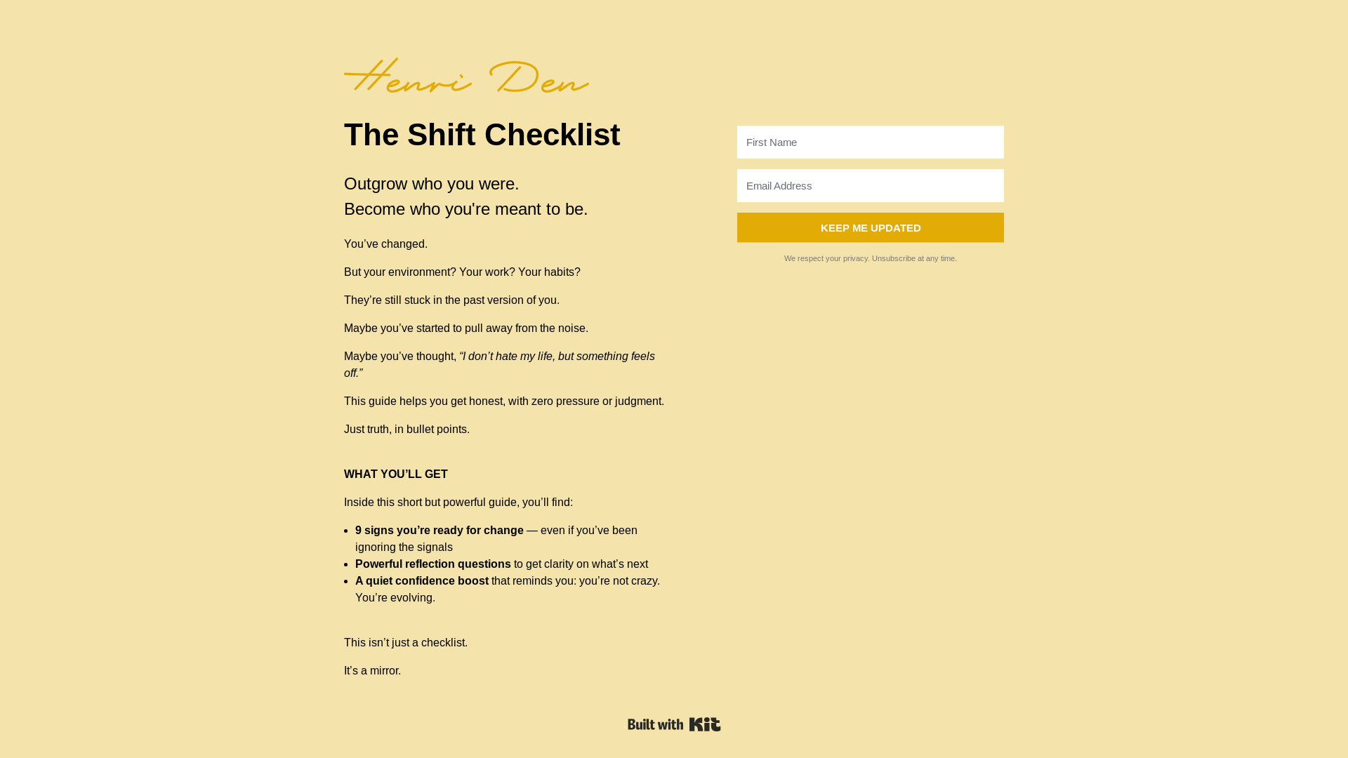 website screenshot of https://theshiftsystem.online/