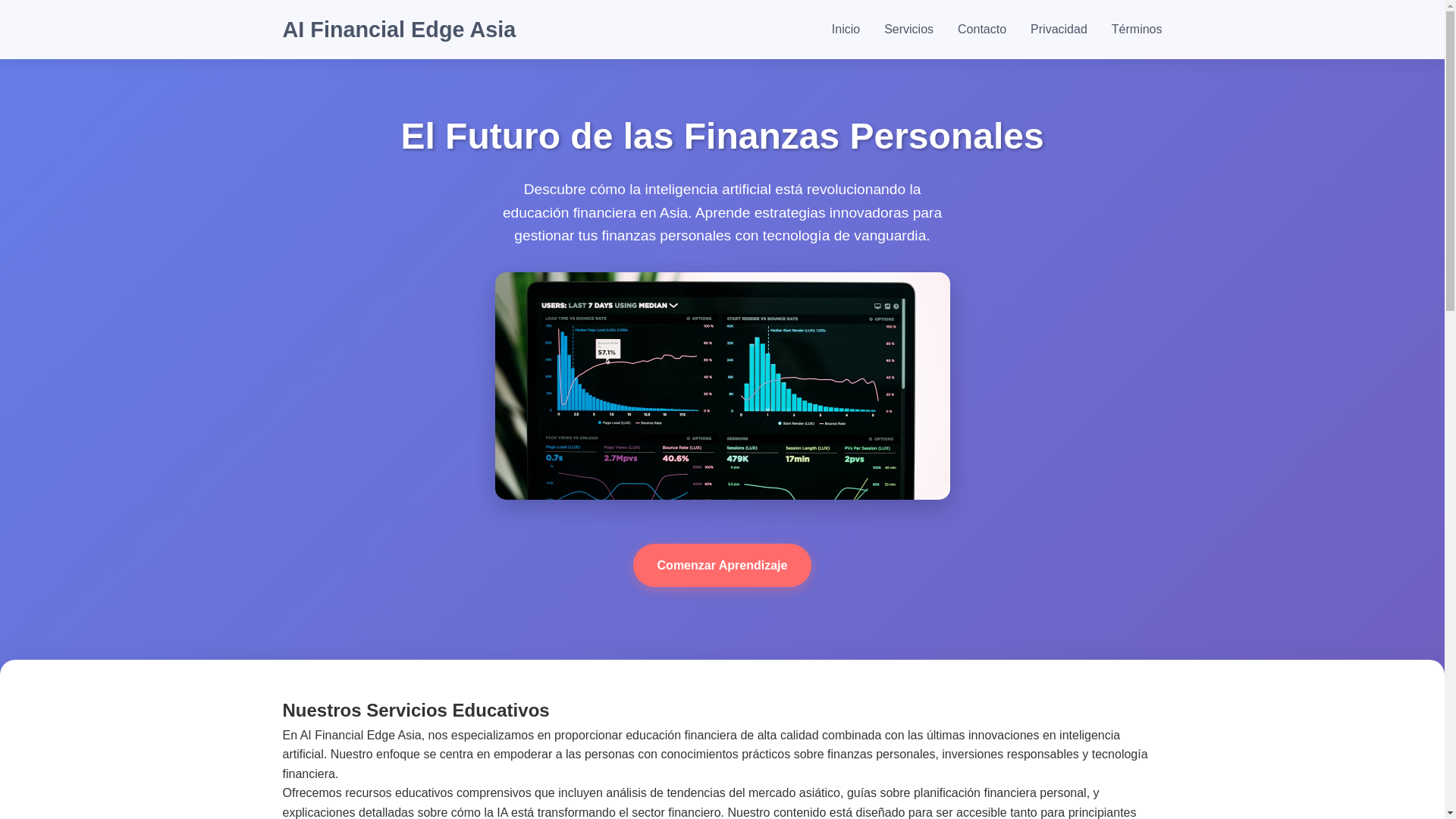 website screenshot of https://aifinancialedge.asia/