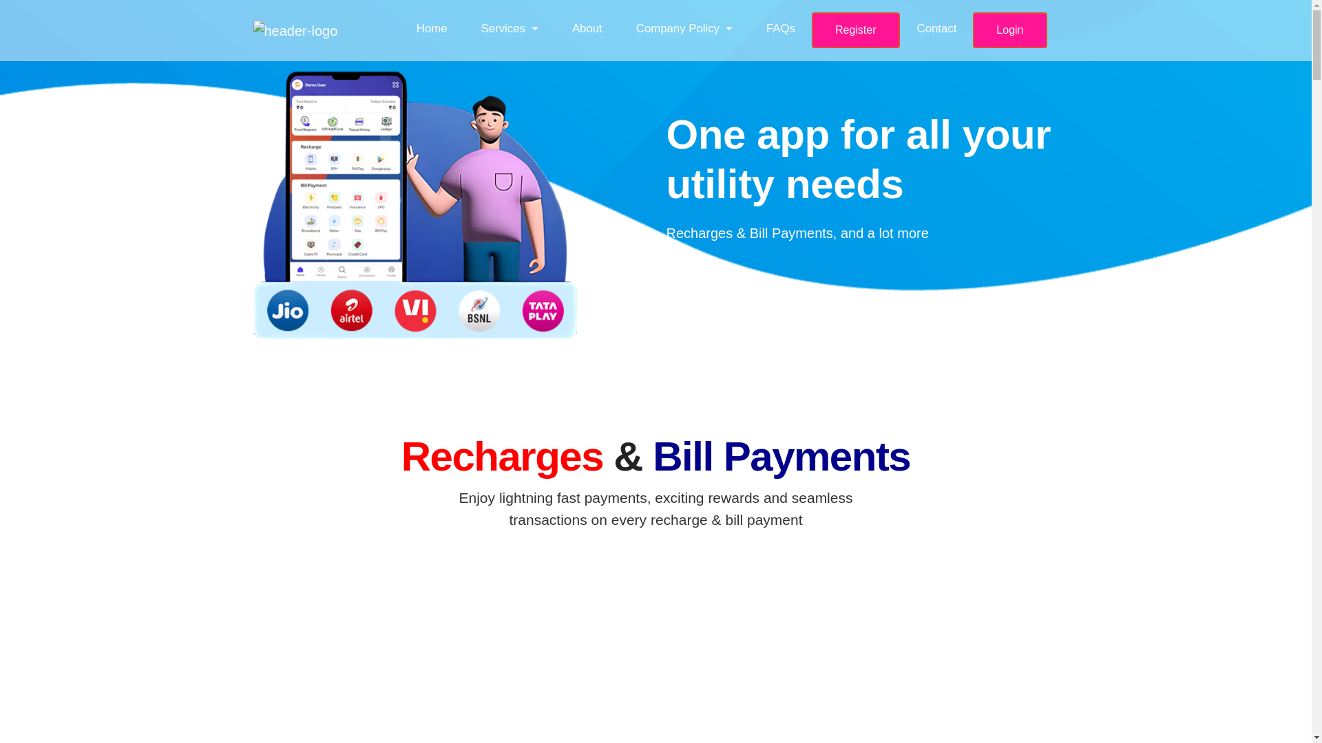 website screenshot of https://irecharges.in/