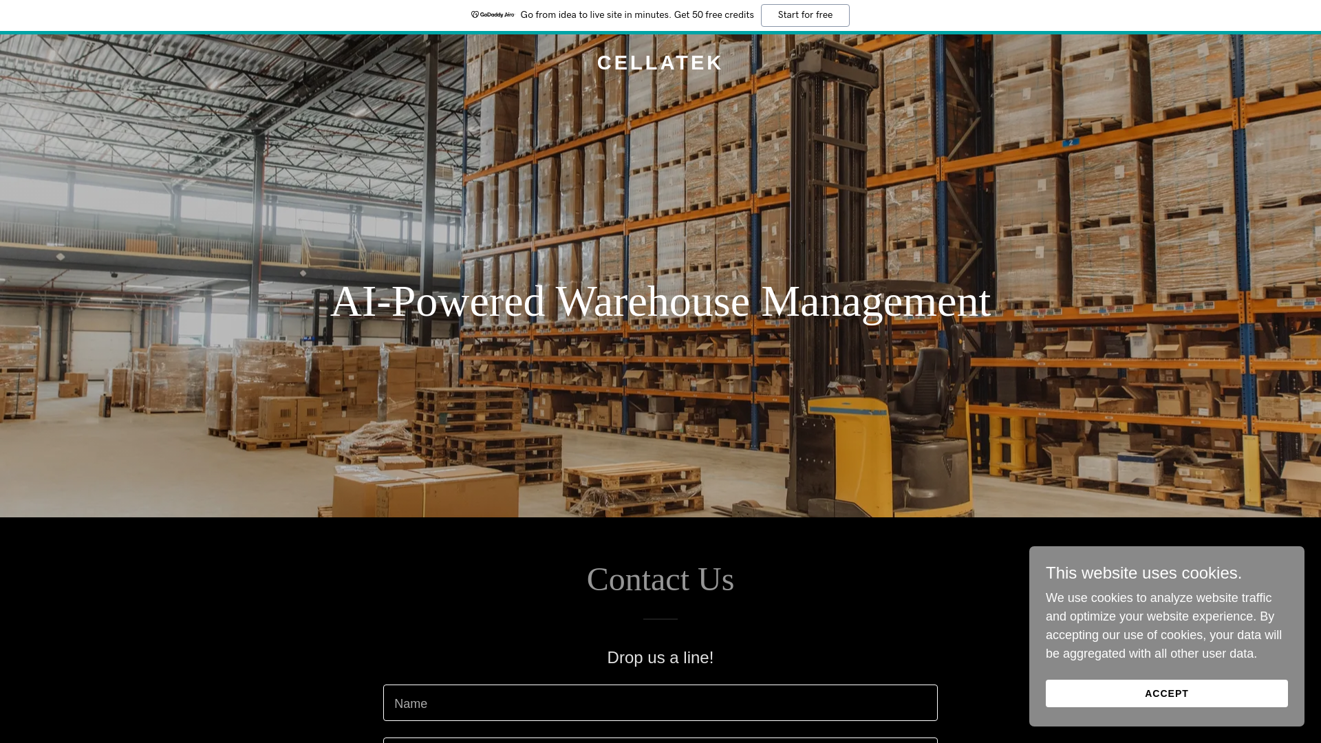 website screenshot of https://cellatek.com