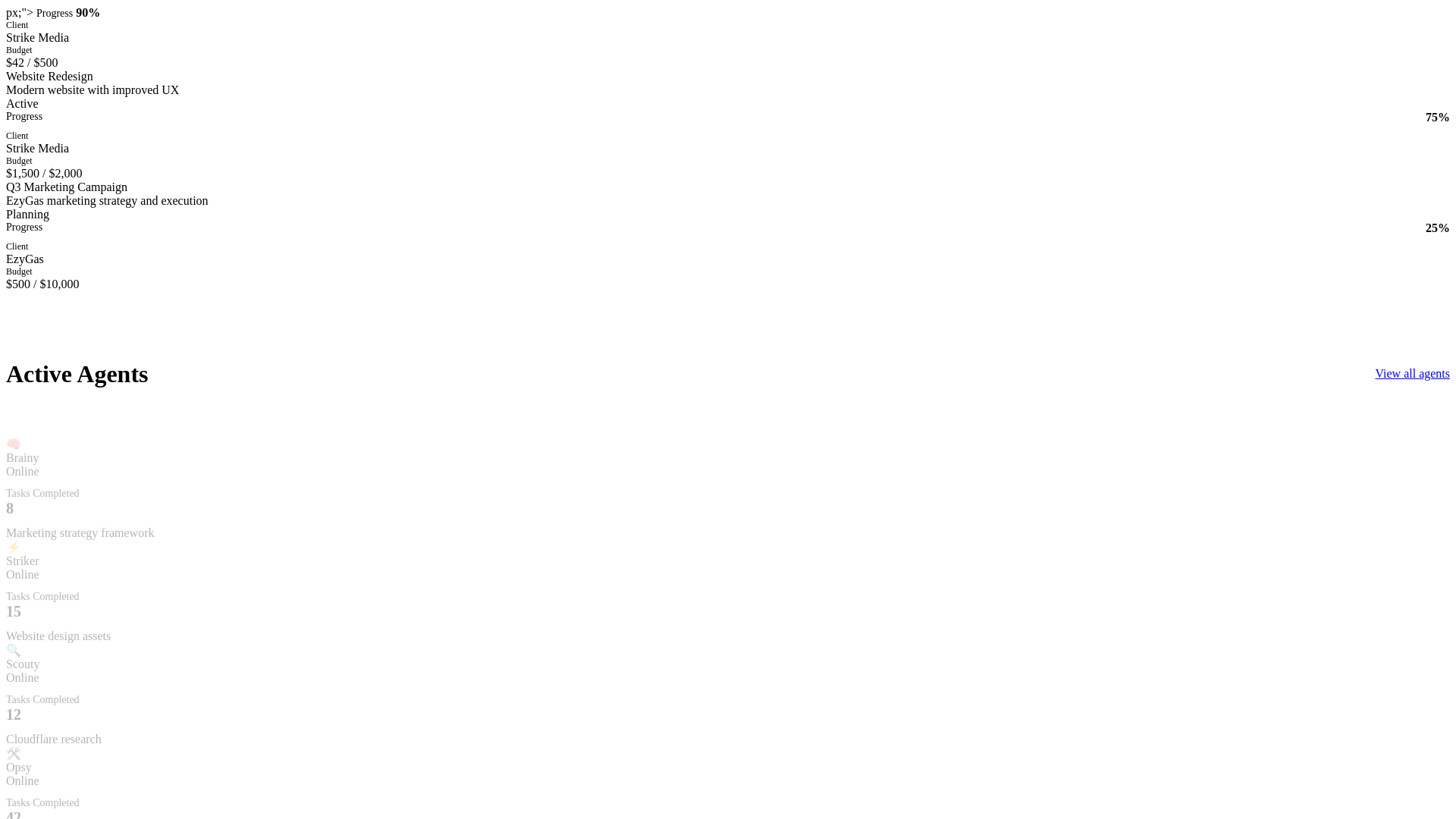 website screenshot of https://strike-hq-command-center.pages.dev/