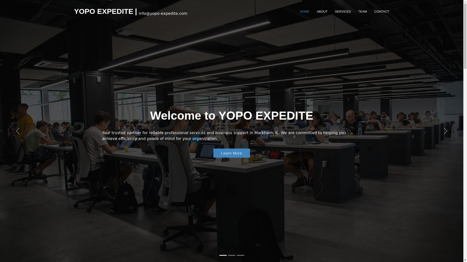 website screenshot of https://yopo-expedite.com/