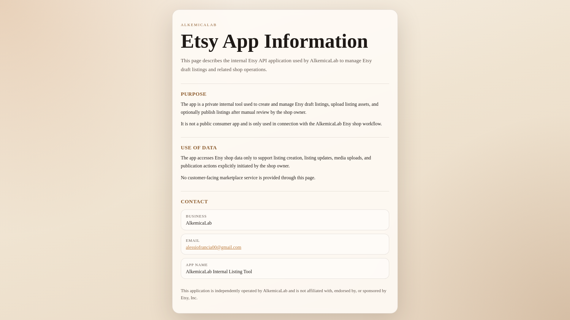 website screenshot of https://alkemicalab.pages.dev/