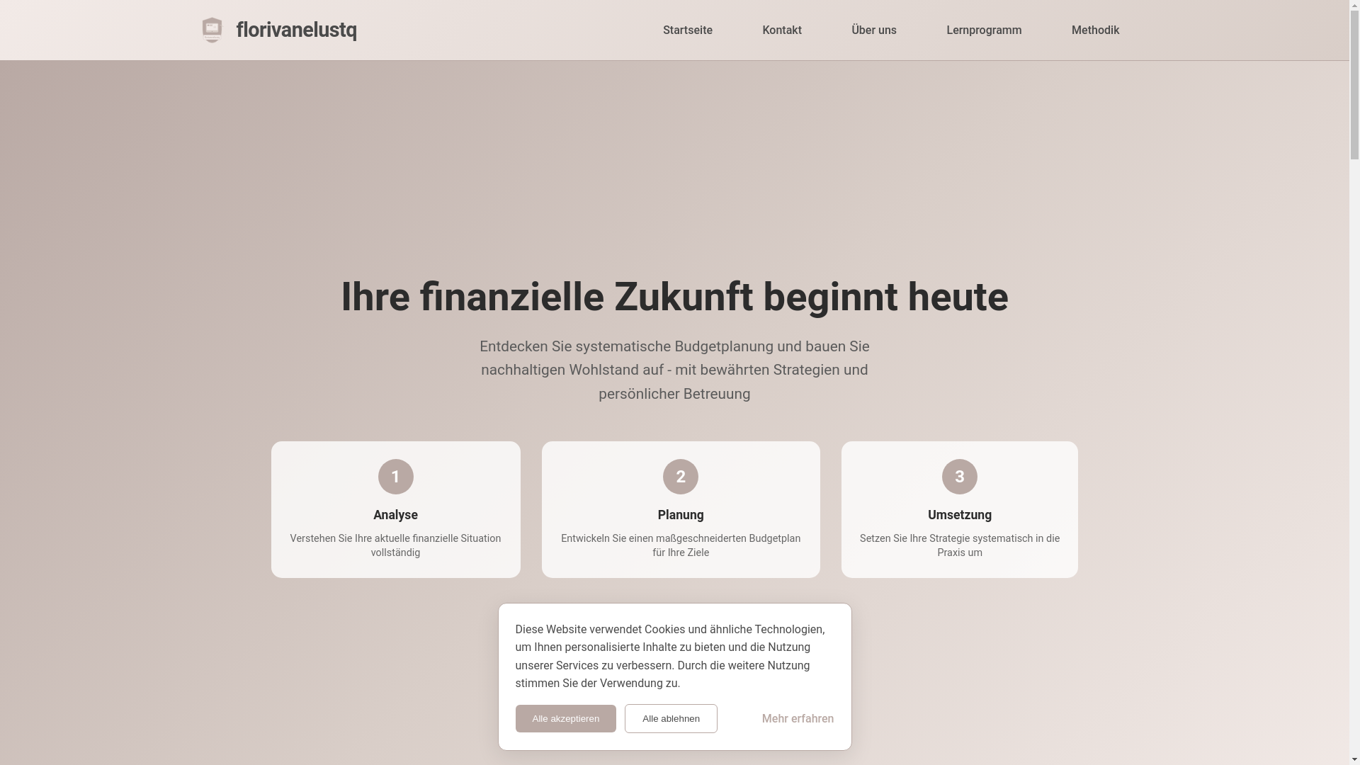 website screenshot of https://florivanelustq.com/