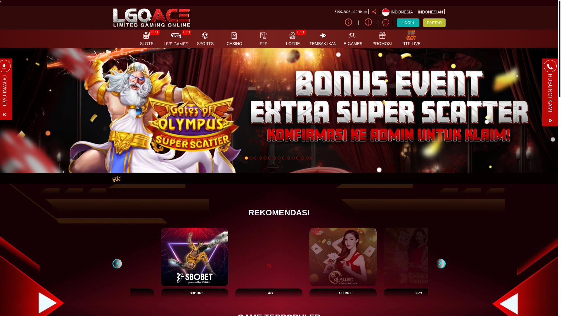 website screenshot of https://lgoacemit.xyz/