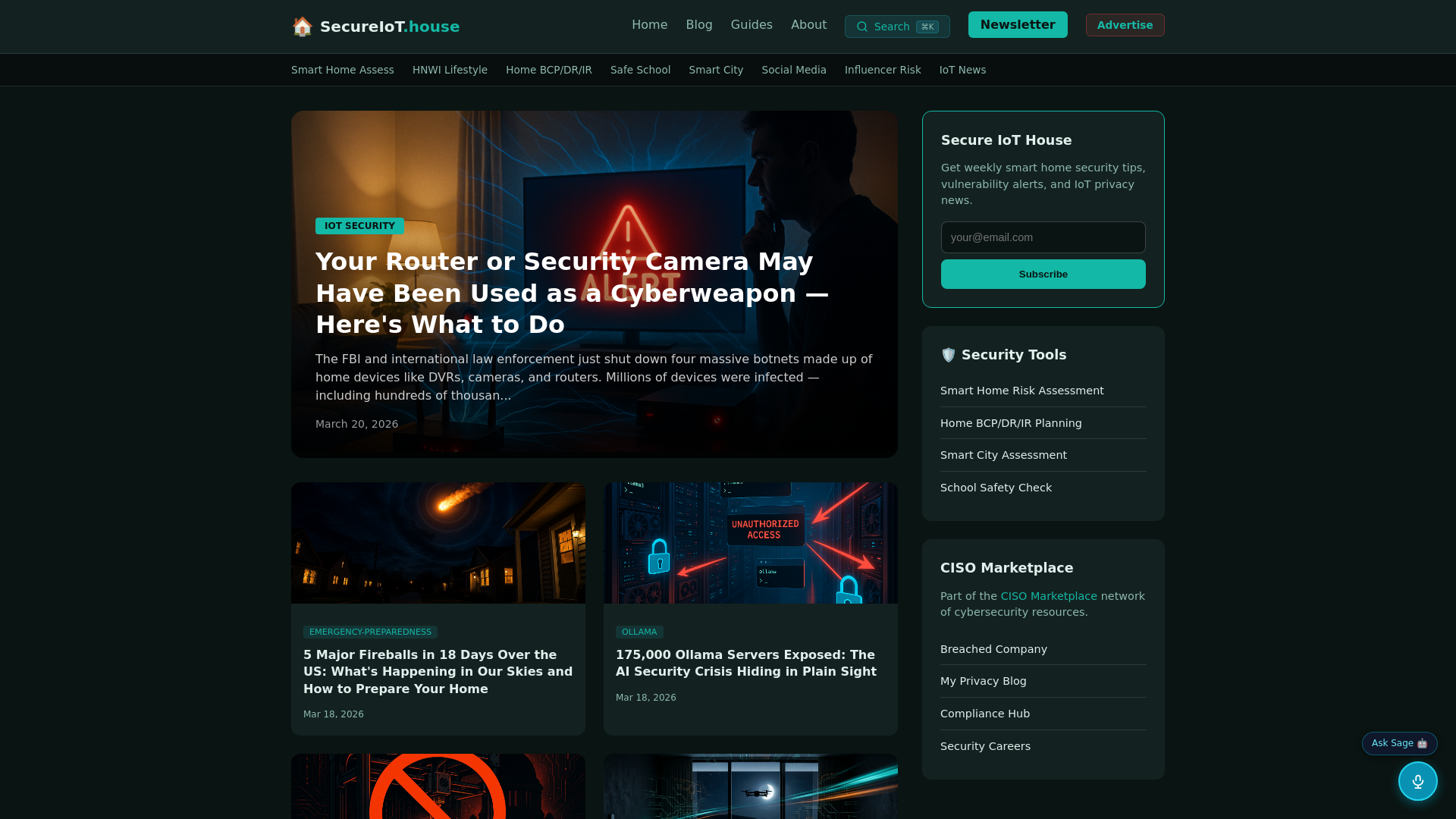 website screenshot of https://secureiothouse.pages.dev/