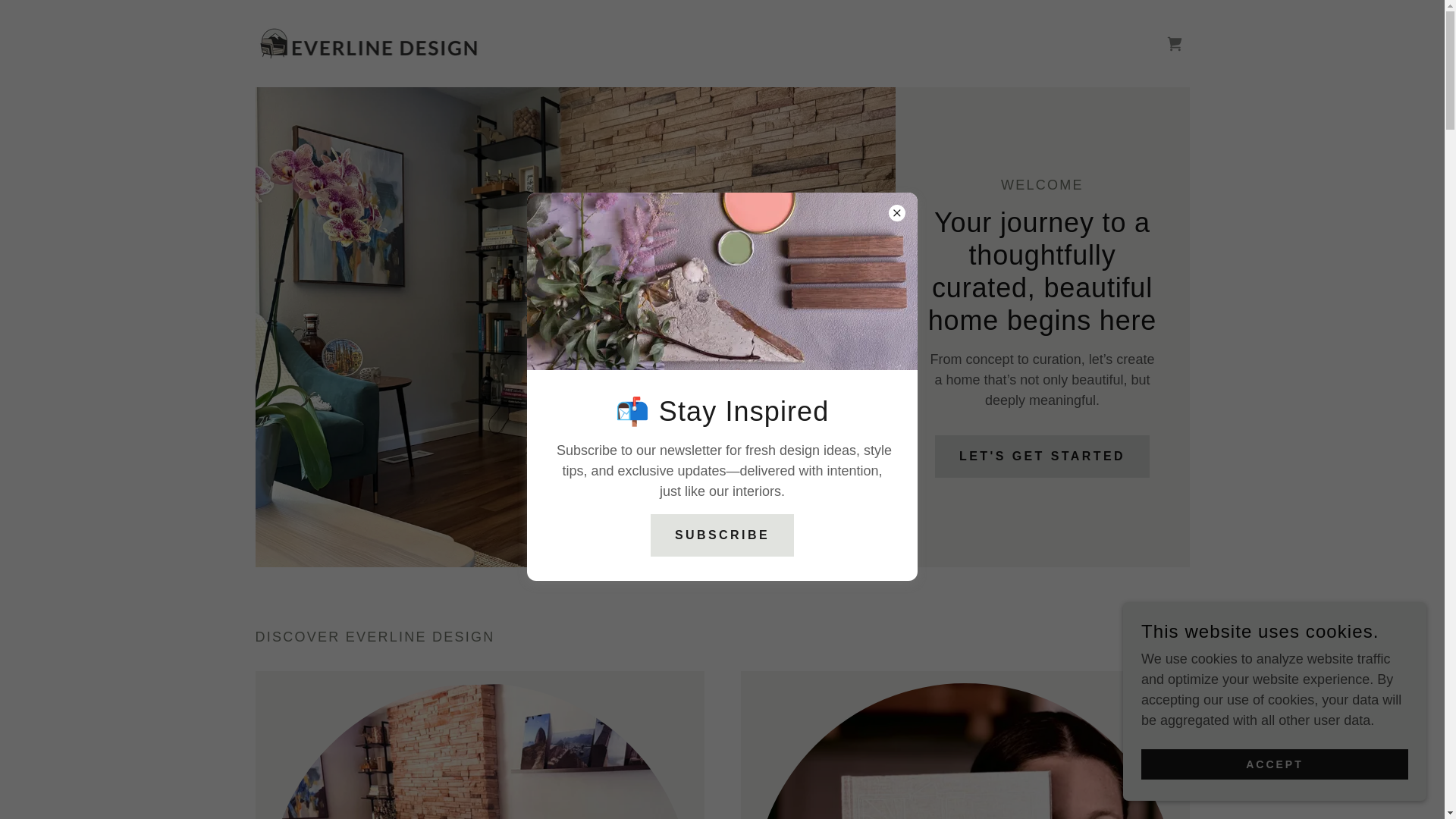 website screenshot of https://everlinedesign.com/