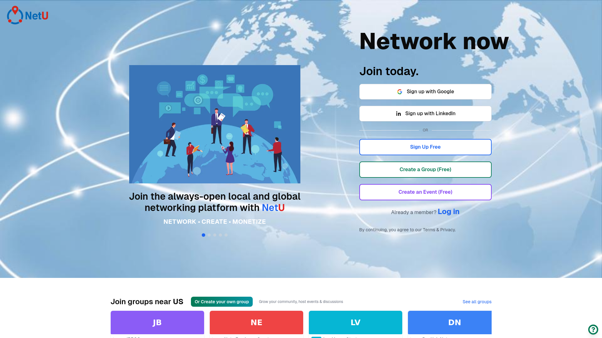 website screenshot of https://www.netu.ai/