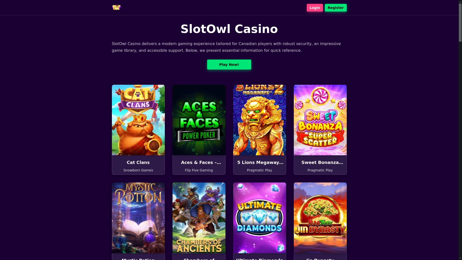 website screenshot of https://slotowl1-com.pages.dev/