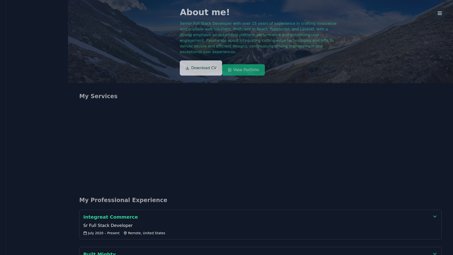 website screenshot of https://wexford.website/