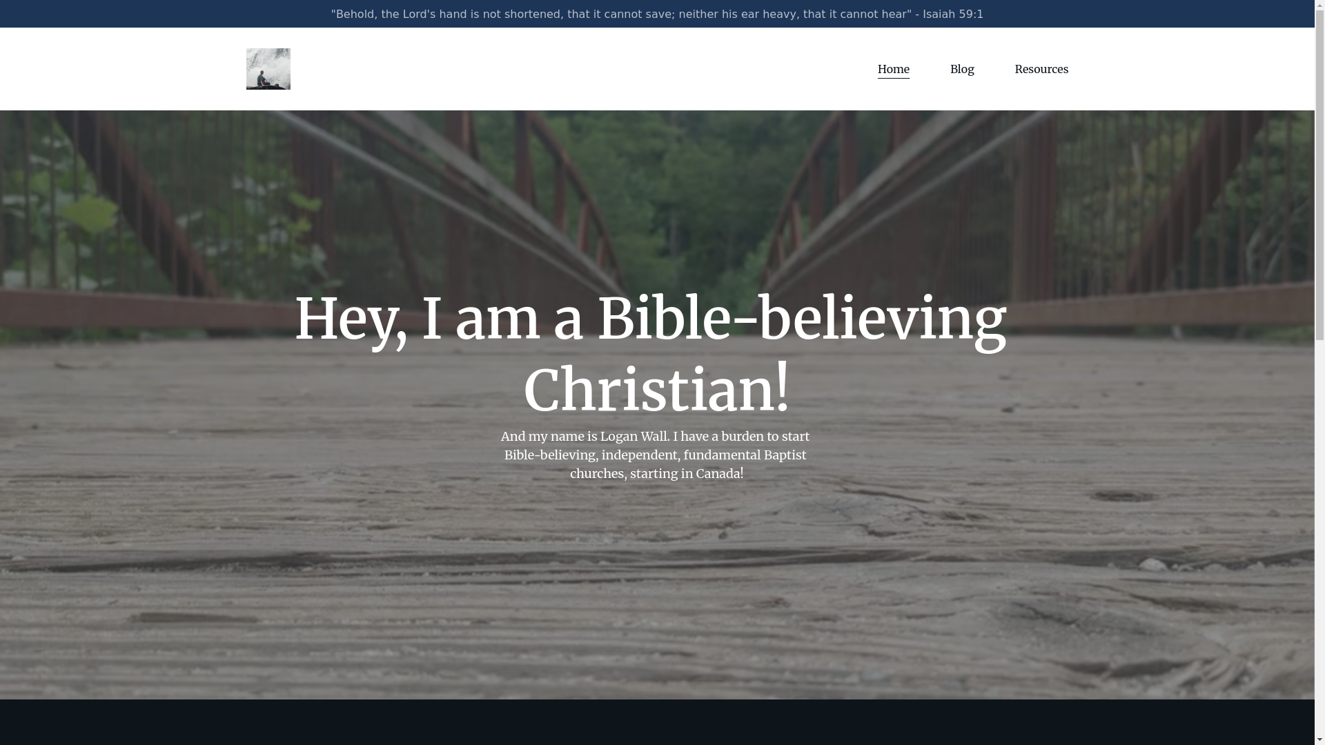 website screenshot of https://avolunteerforchrist.com/