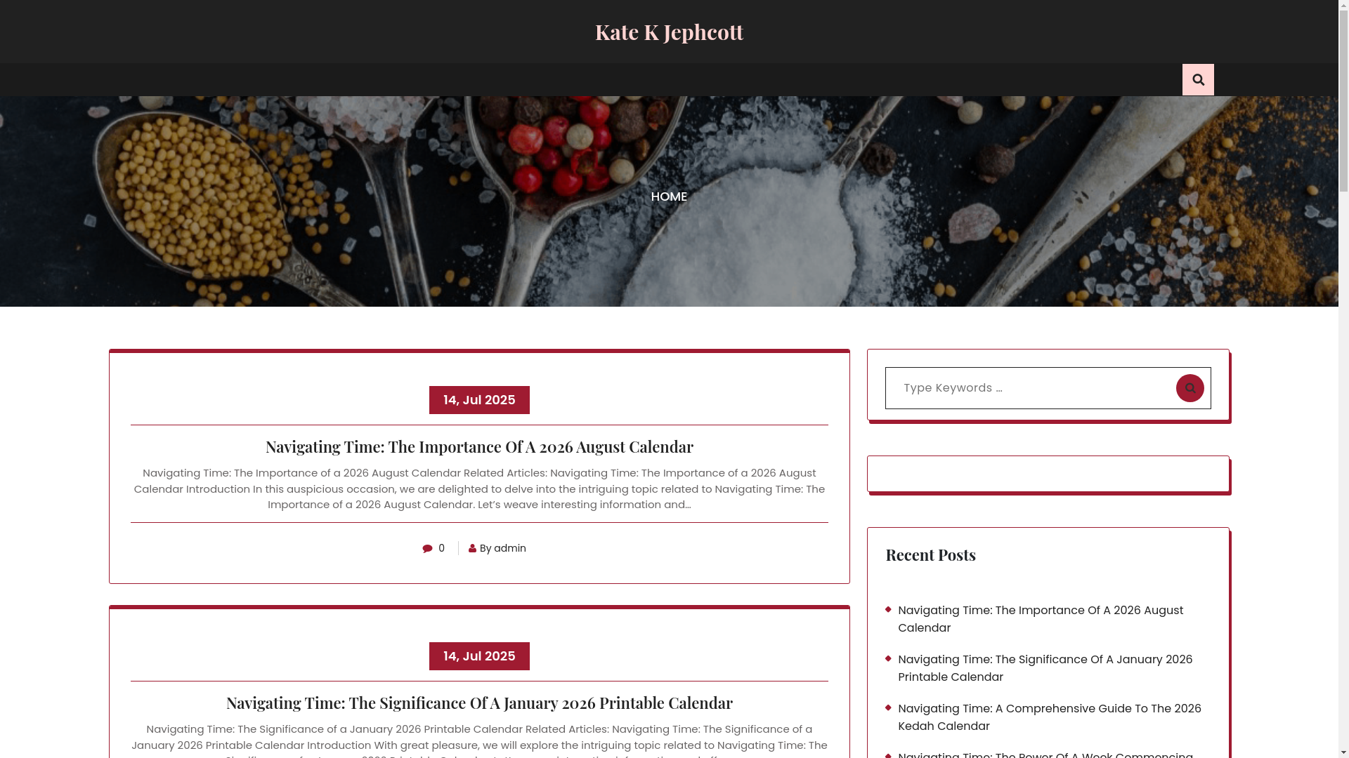 website screenshot of https://katekjephcott.pages.dev/