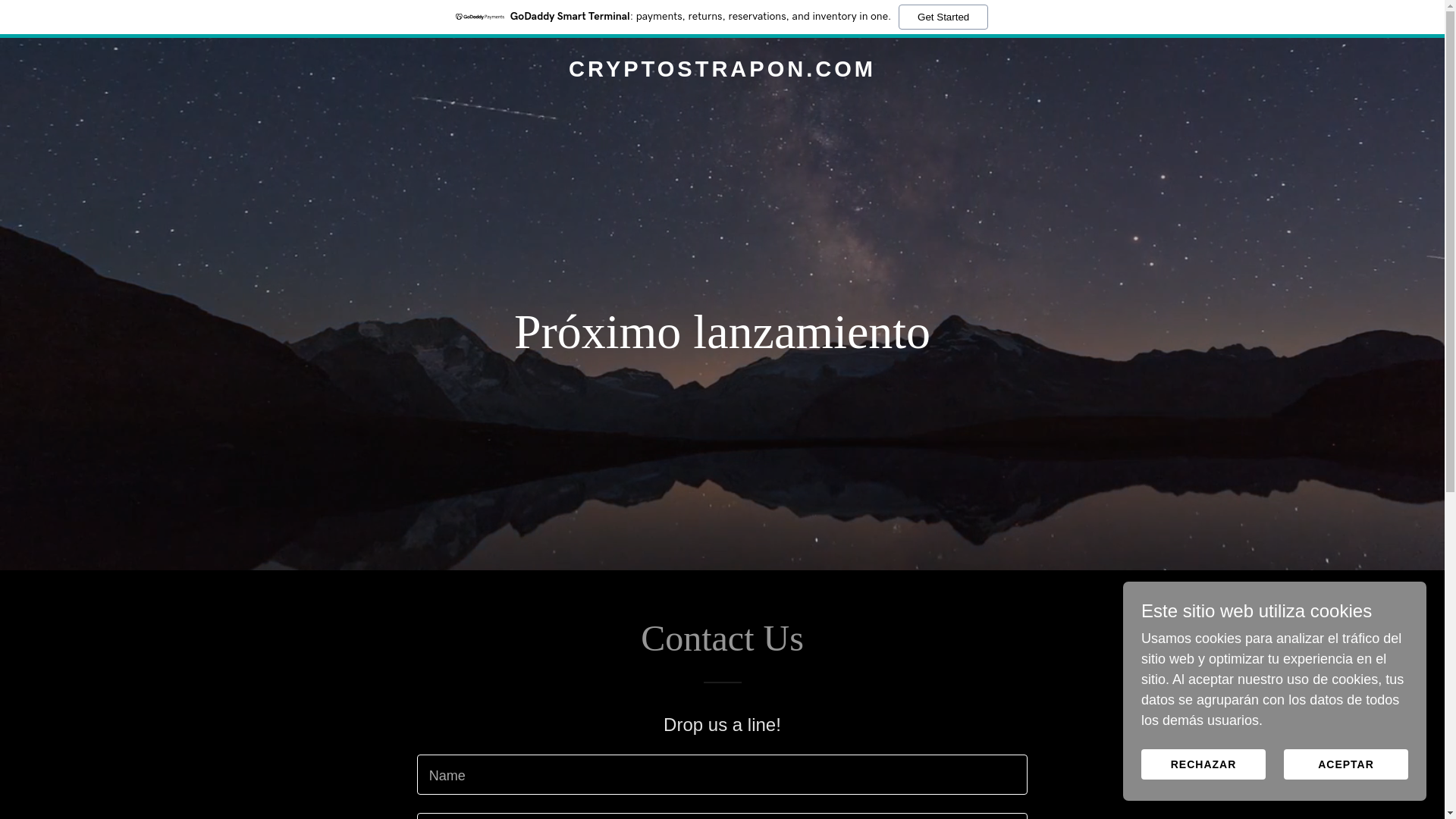 website screenshot of https://cryptostrapon.com/