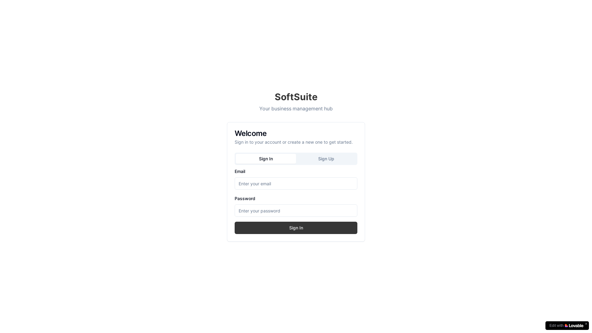website screenshot of https://softsuite.ai/