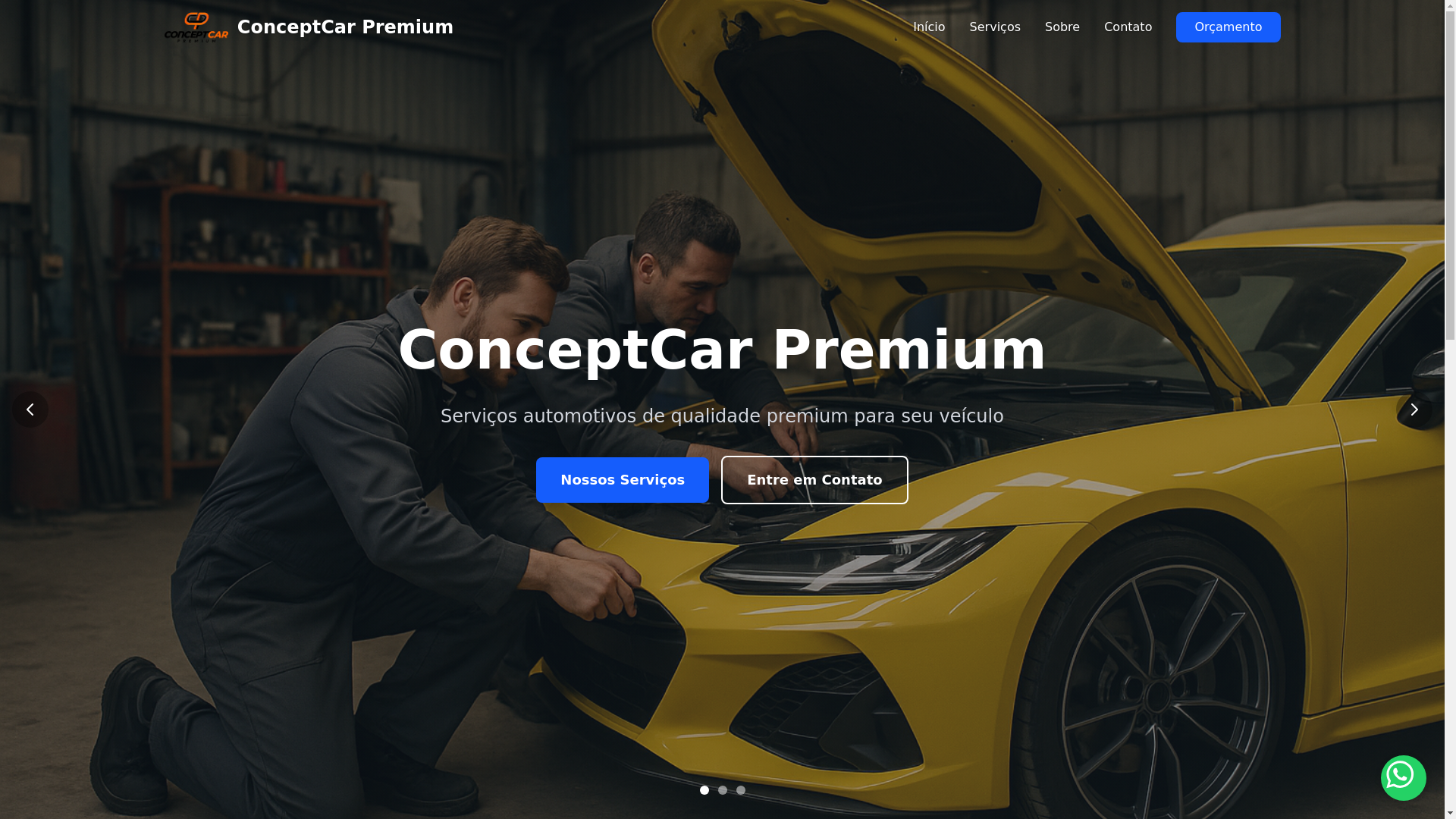 website screenshot of https://conceptcarpremium.com.br/