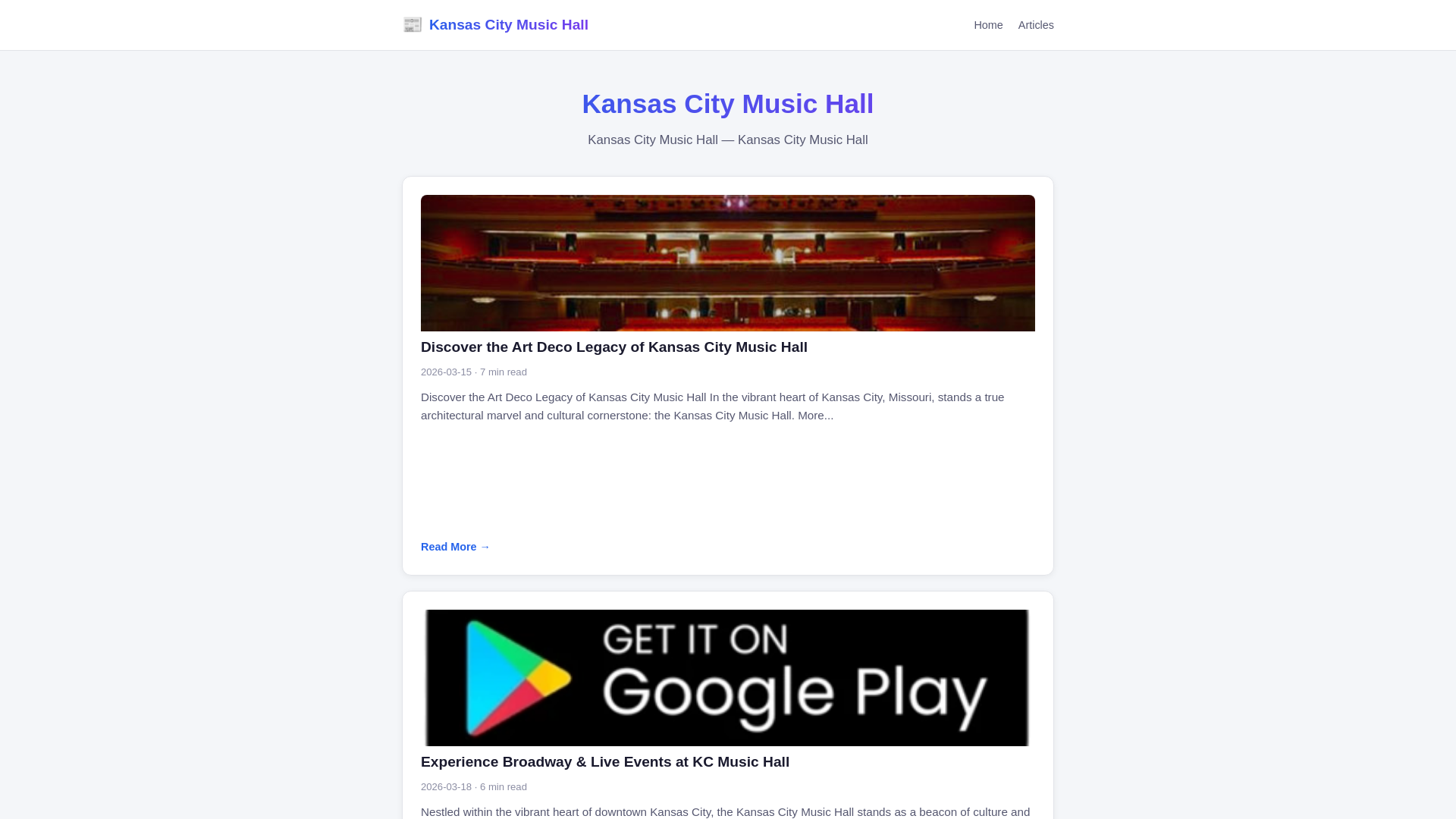 website screenshot of https://kansas-city-music-hall.pages.dev/