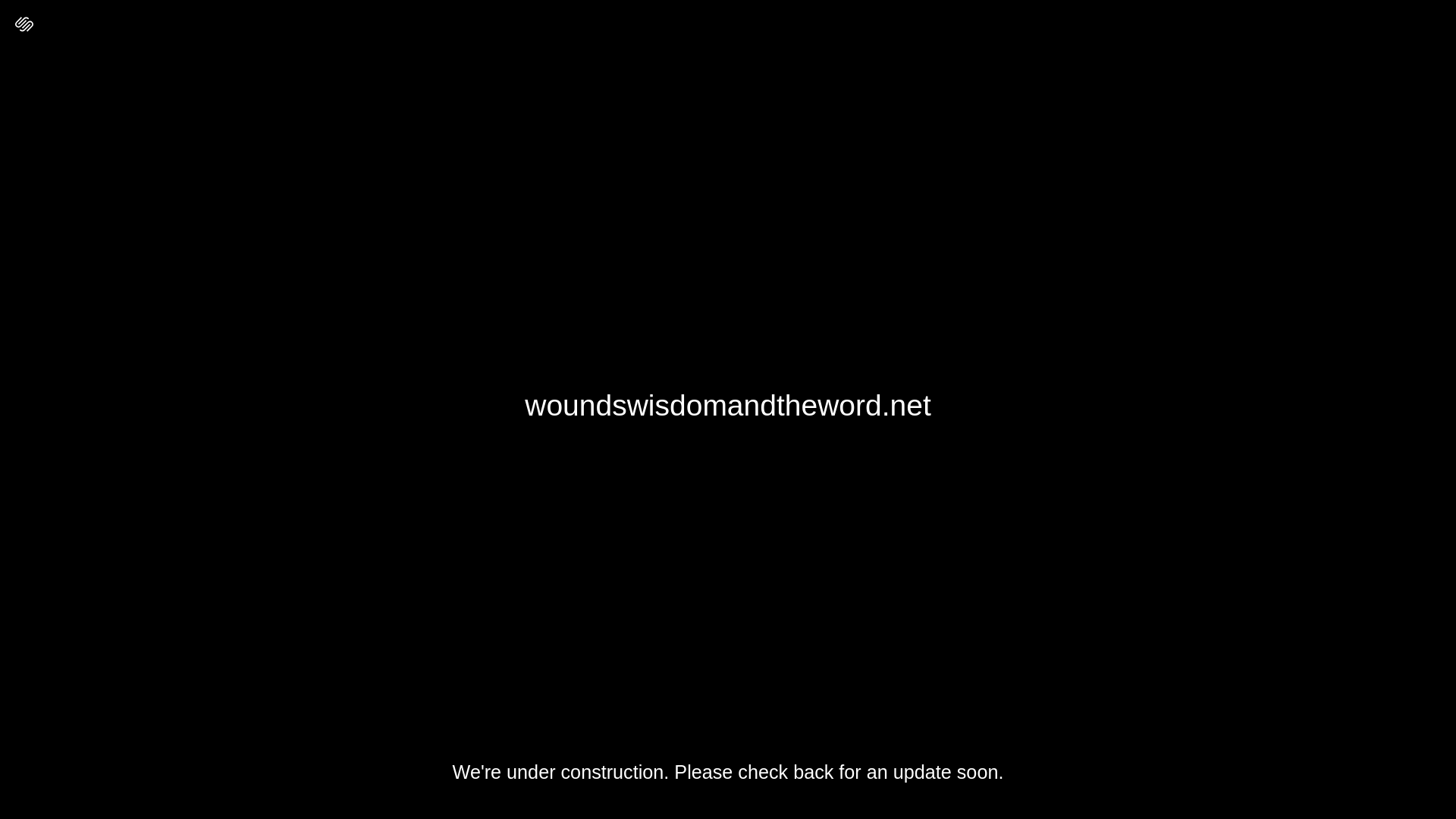 website screenshot of https://woundswisdomandtheword.net/