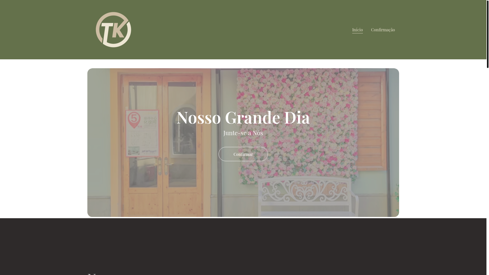 website screenshot of https://thiagoekamilla.site/