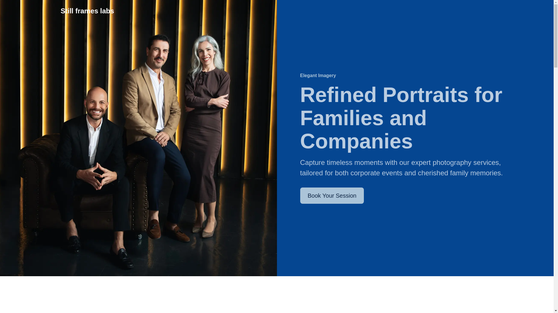 website screenshot of https://stillframelabs.com/