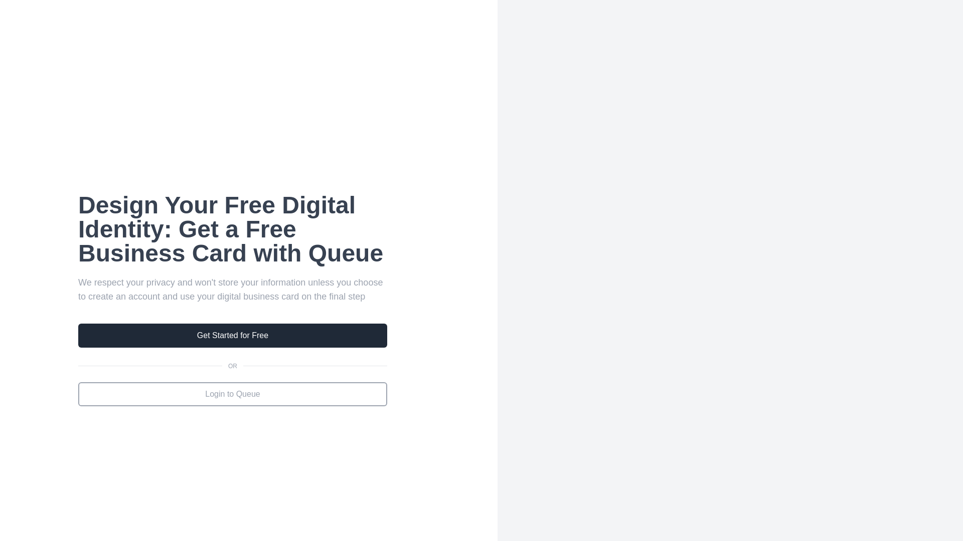 website screenshot of https://queue-link-vue.pages.dev/