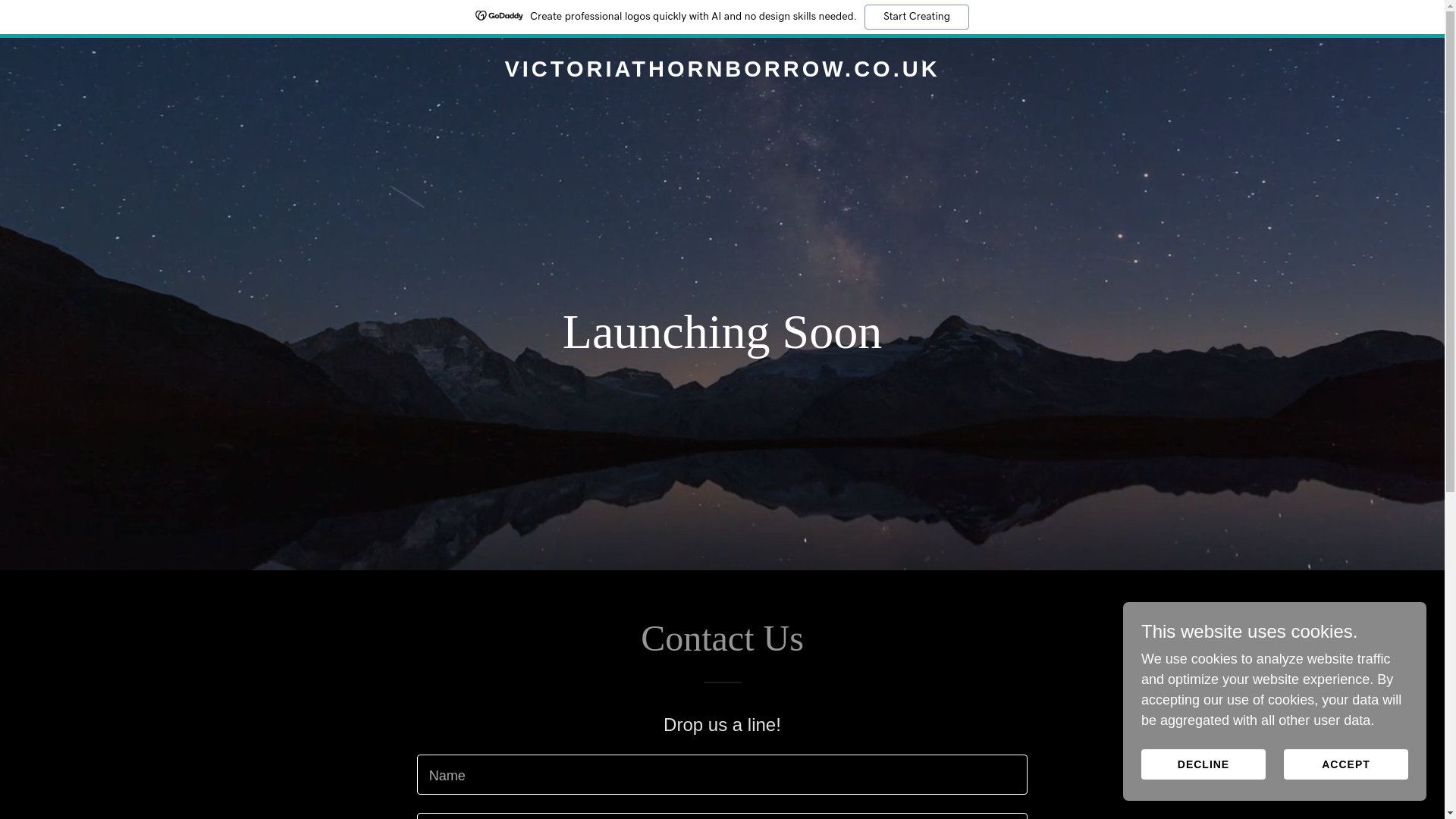 website screenshot of https://victoriathornborrow.co.uk/