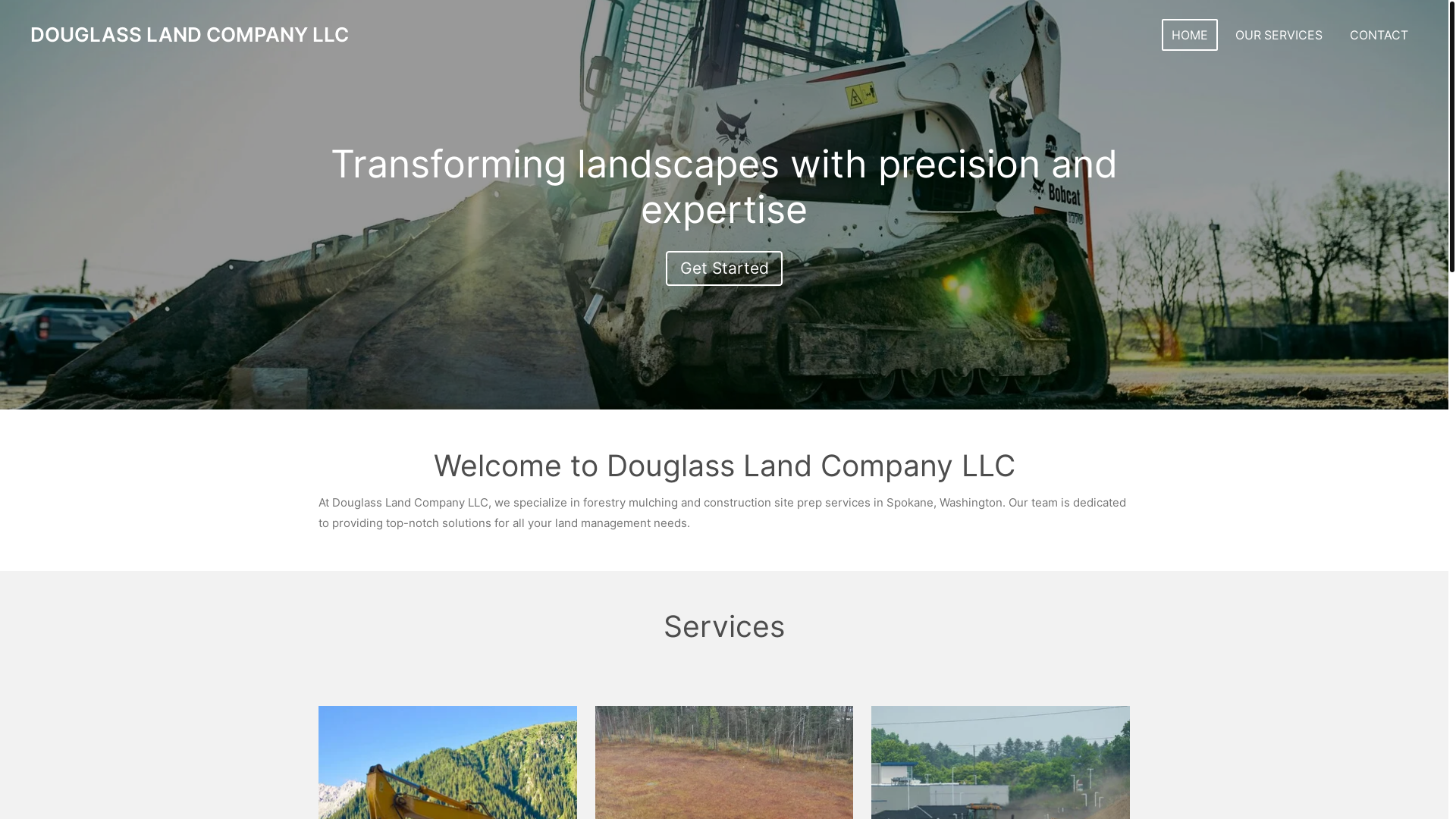 website screenshot of https://douglass-land-company-llc.com/