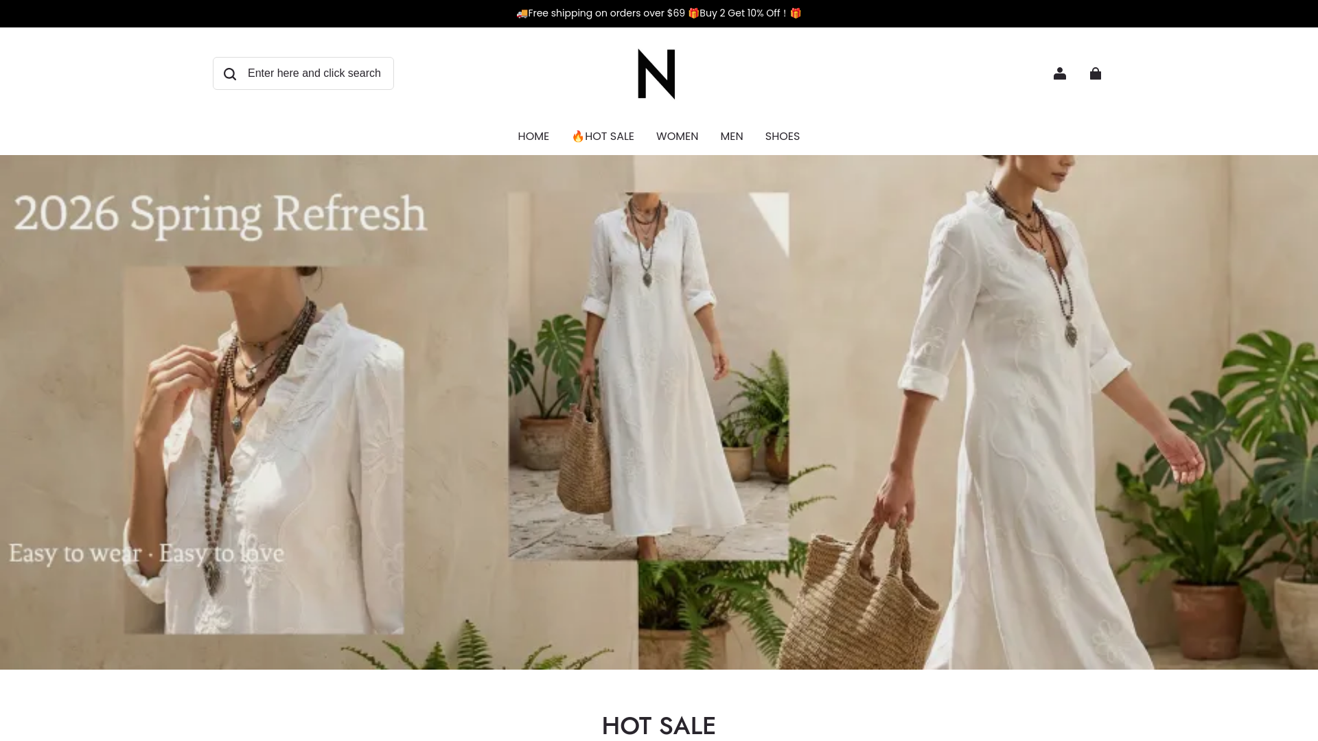 website screenshot of https://ndtimeless.com/