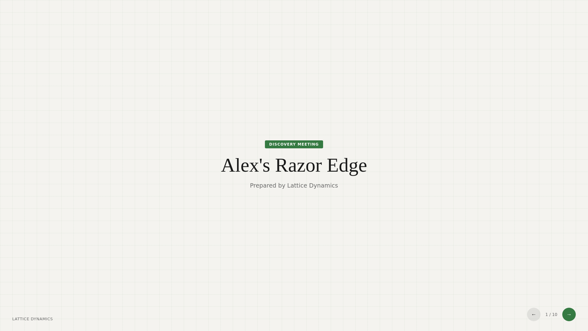 website screenshot of https://alex-razor-edge-deck.pages.dev/