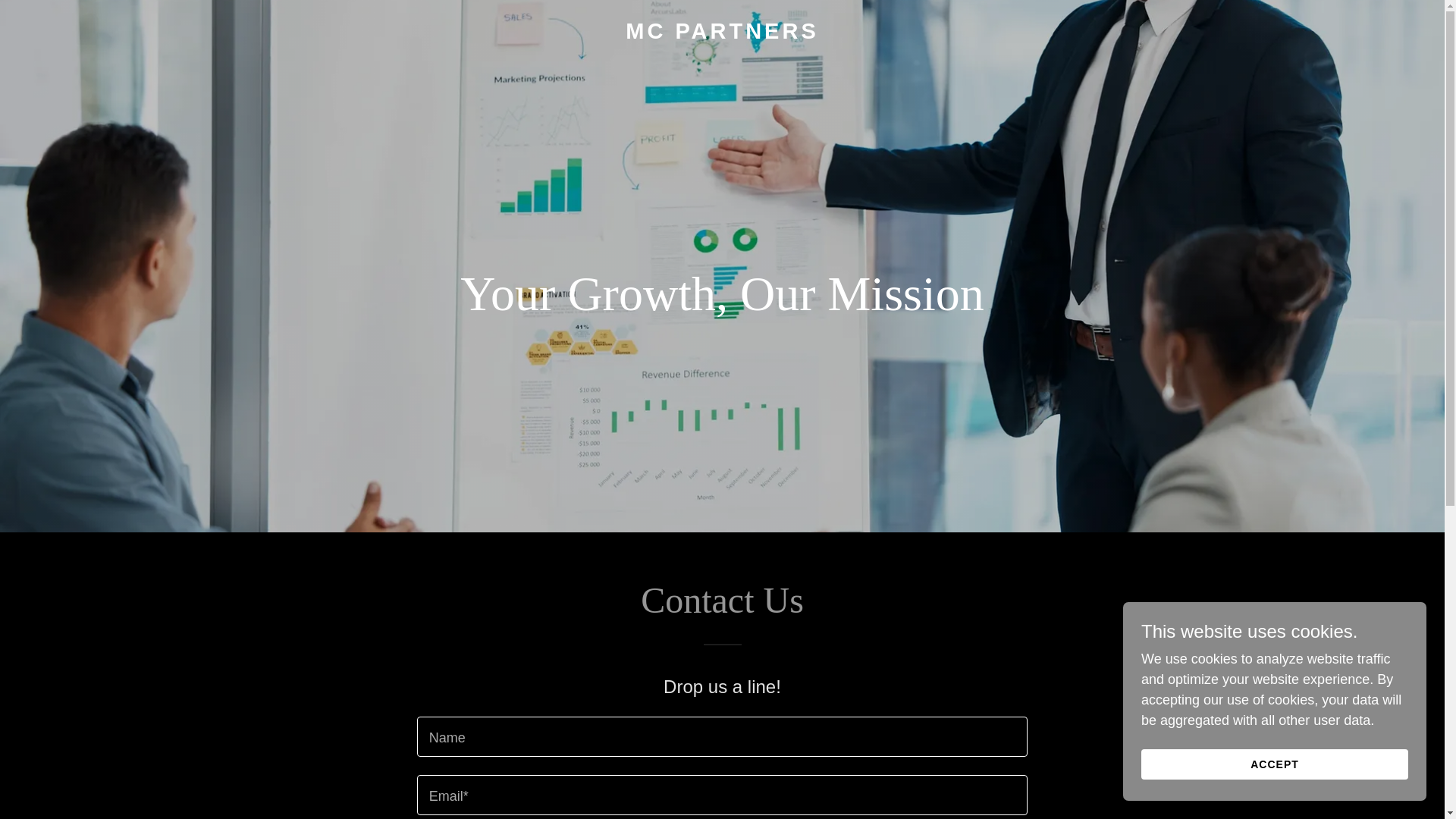 website screenshot of https://mcpartnersagency.com/