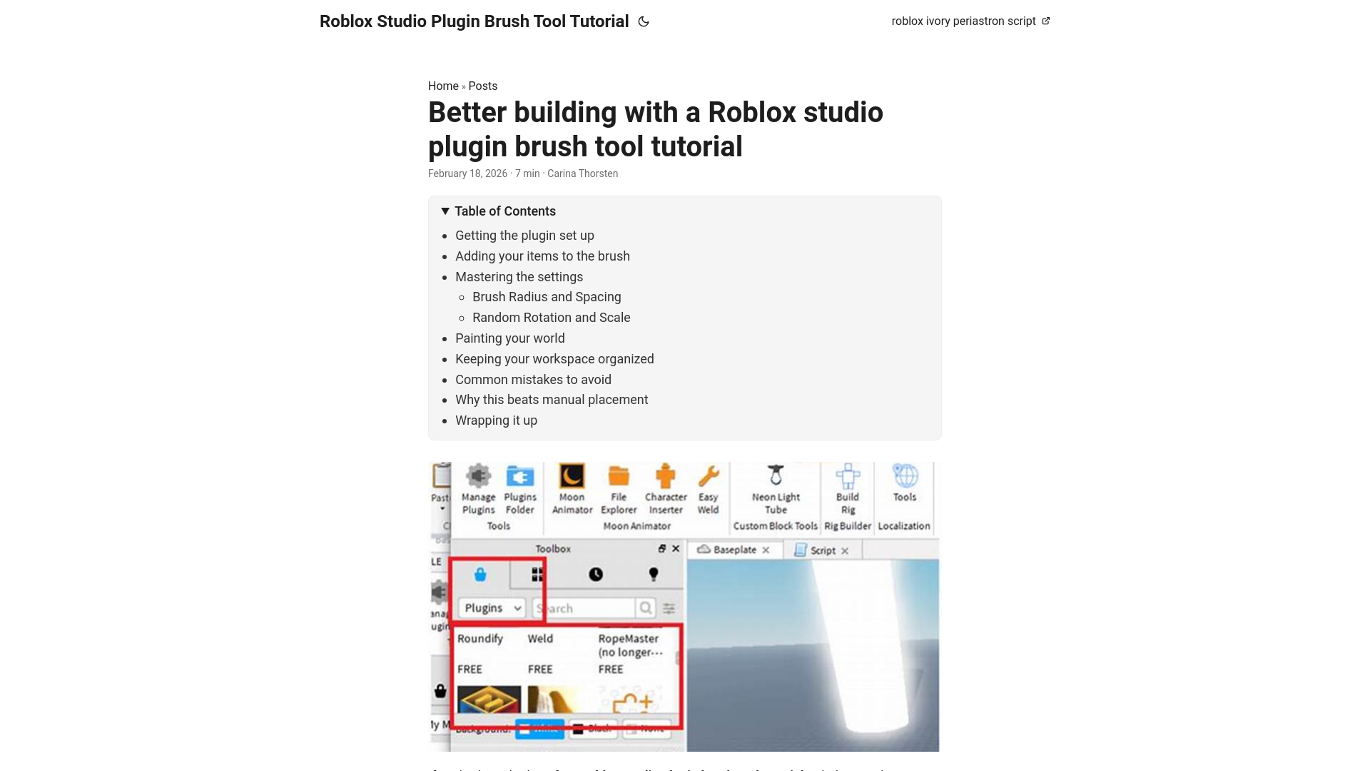 website screenshot of https://roblox-studio-plugin-brush-tool-tutorial.pages.dev/