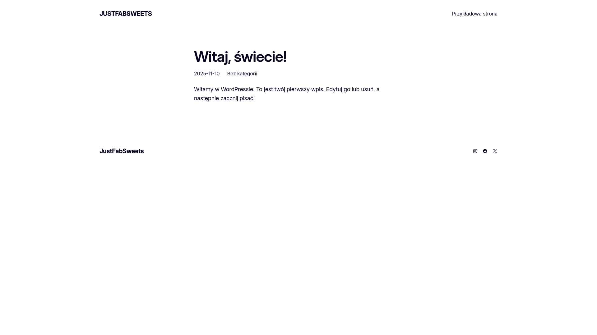 website screenshot of https://justfabsweets.com/